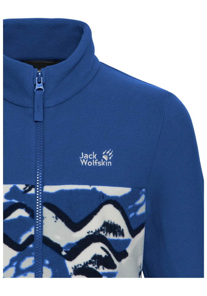 Jack Wolfskin Fleecejacke »PAW ERA 100 PRINT FZ K« Atmungsaktiv, leicht, Übergangsjacke