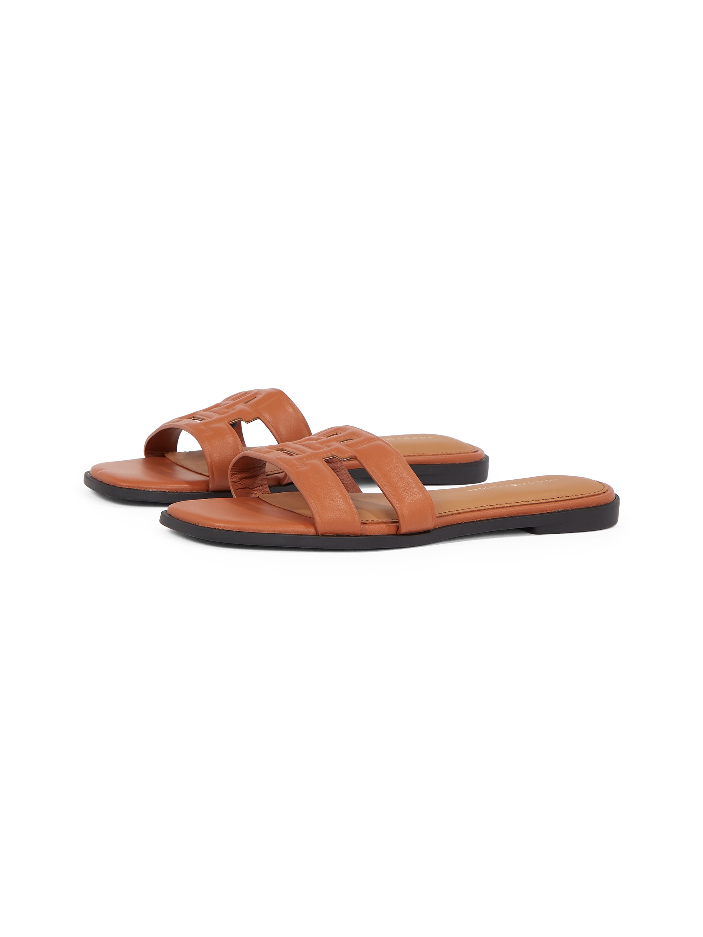 Tommy Hilfiger Pantolette »TH LOGO STRAP MULE«, Bequemschuh, Sommerschuh, Flats mit TH-Logo