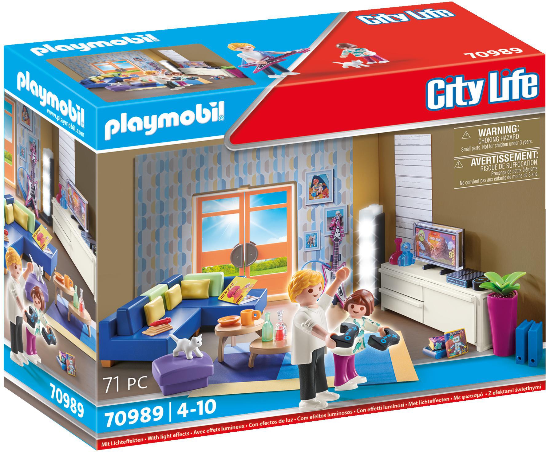 Playmobil® Konstruktions-Spielset »Wohnzimmer (70989), City Life«, (71 St.), Made in Germany