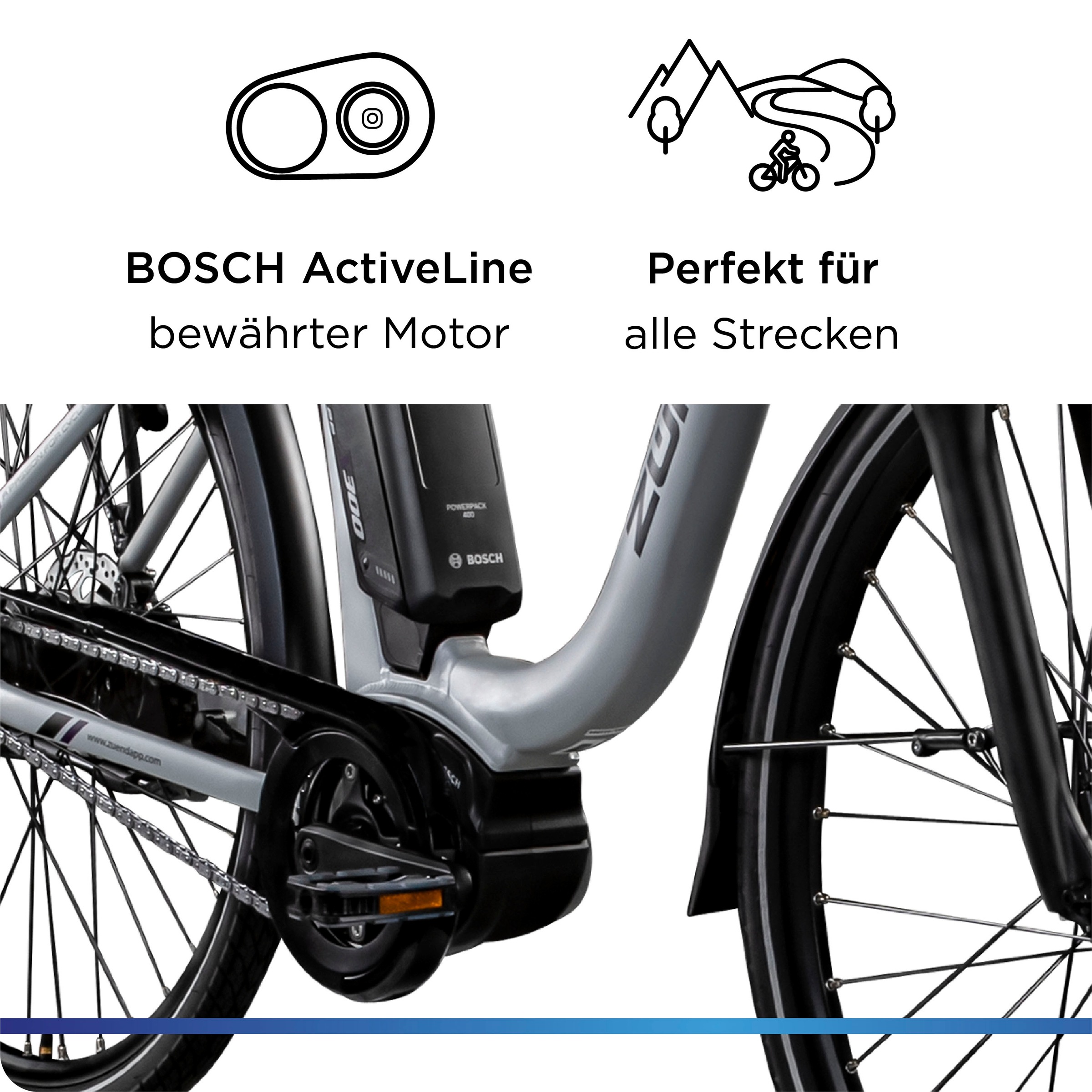 Zündapp »X300« 7 Gang Shimano Nexus Schaltwerk Nabenschaltung Mittelmotor 250 W Pedelec, Elektrofahrrad für Damen u. Herren