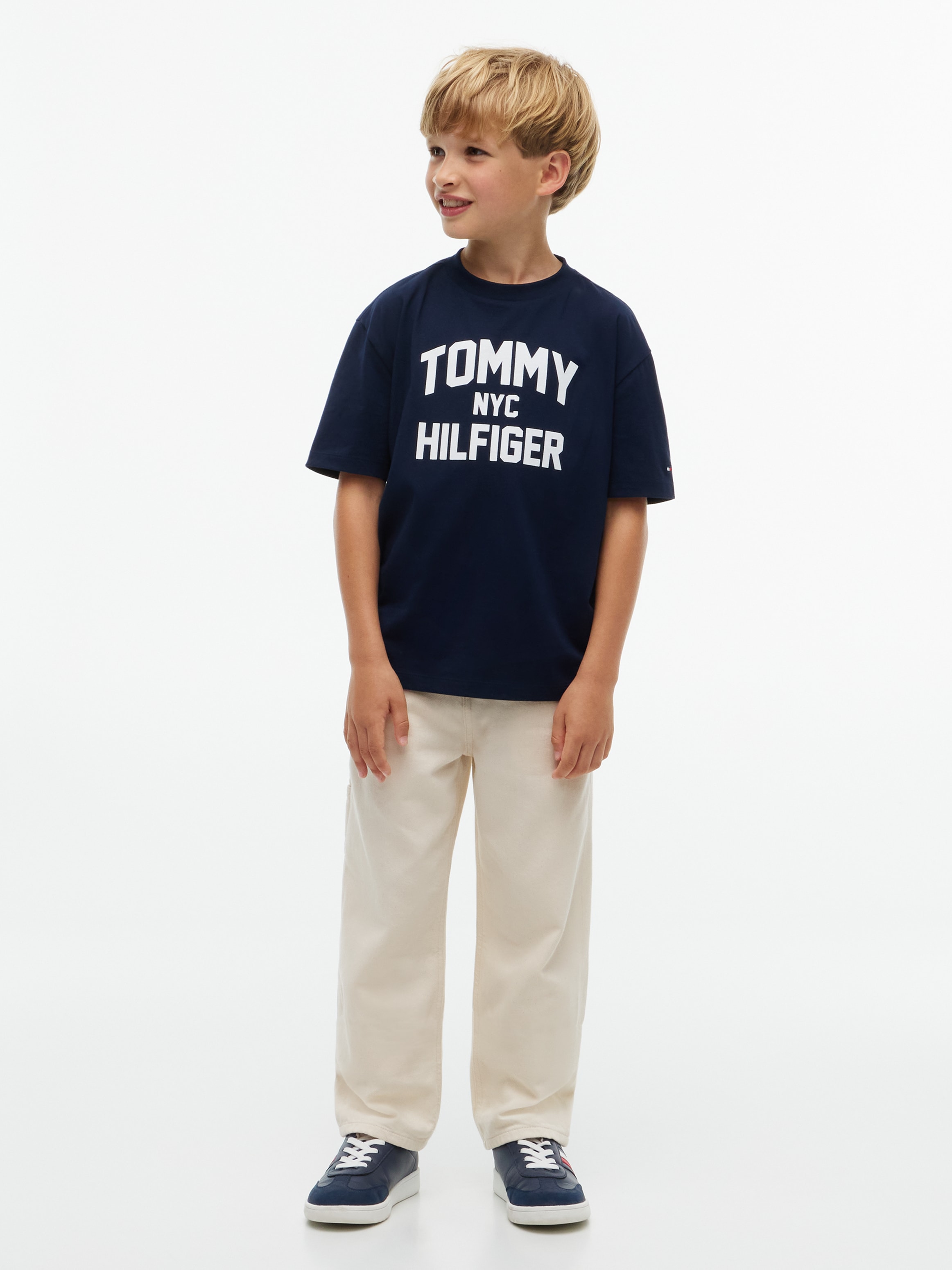 Tommy Hilfiger T-Shirt Rundhalsausschnitt, Regular Fit, Kinder bis 16 Jahre