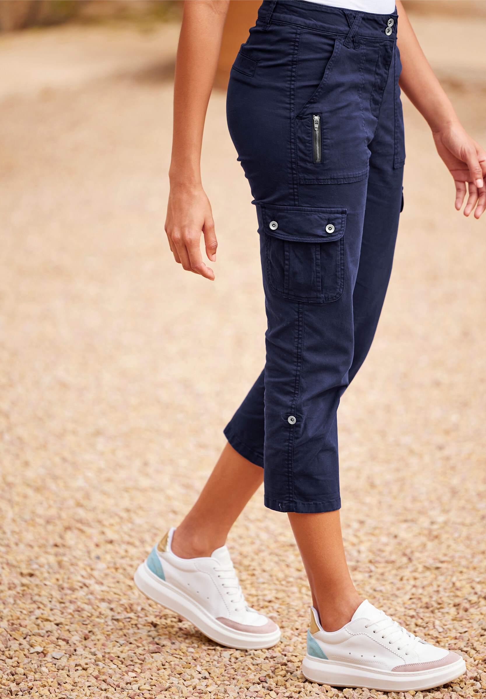 heine Cargohose »Hose Cargohose in verkürzter Länge«