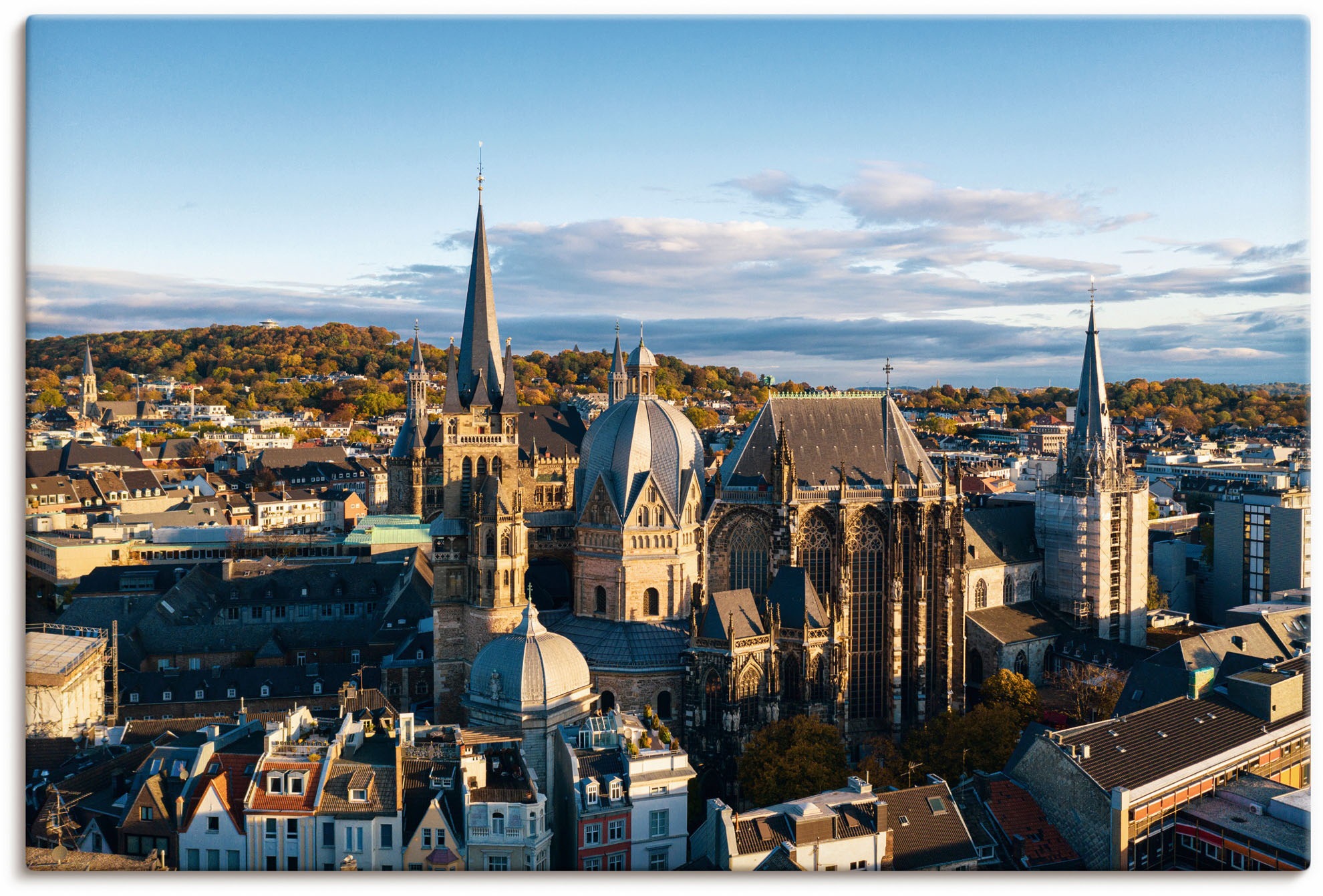 Artland Wandbild »Aachen Skyline«, Aachen, (1 St.), in vielen Größen & Produktarten - Alubild / Outdoorbild für den Außenbereich, Leinwandbild, Poster, Wandaufkleber / Wandtattoo auch für Badezimmer geeignet