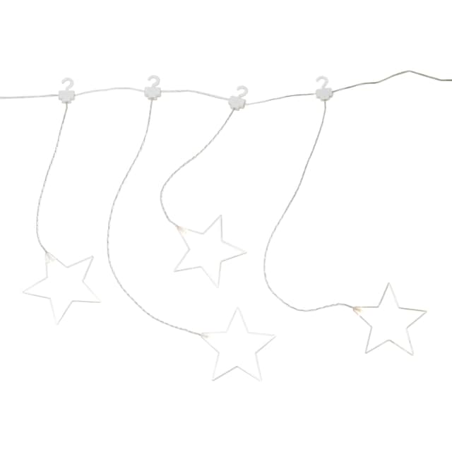 KONSTSMIDE LED-Lichtervorhang »Weihnachtsdeko«, mit 8 Plexisternen und warmweißen  Dioden im OTTO Online Shop