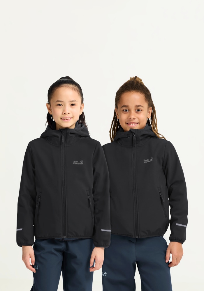 Jack Wolfskin Softshelljacke »FOURWINDS JKT K« wasserabweisend, windabweisend, mit reflektierenden Details