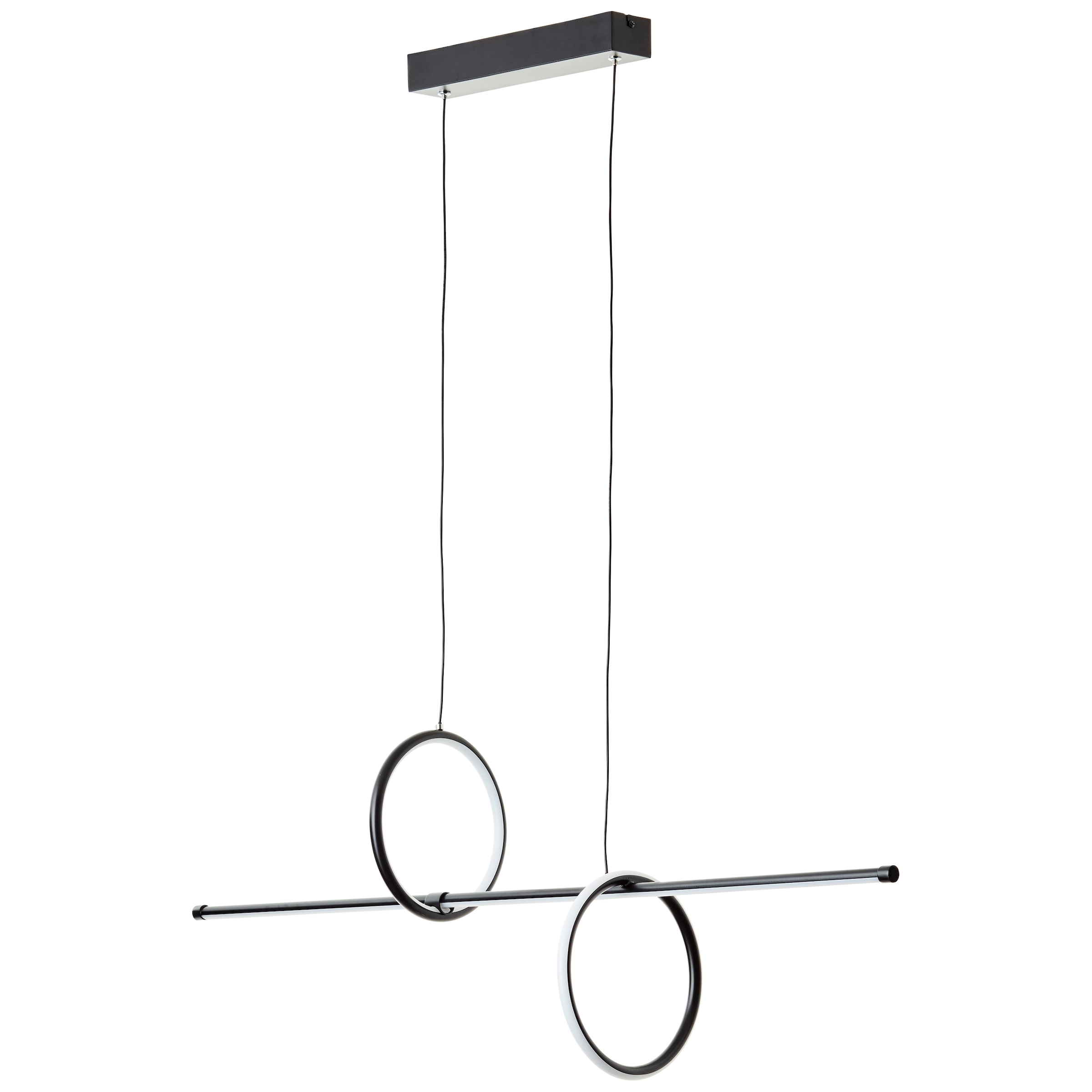 Brilliant LED Pendelleuchte »Zeus«, Höhe 150 cm, Breite 101 cm, 5200 lm, verstellbar, Aluminium, schwarz
