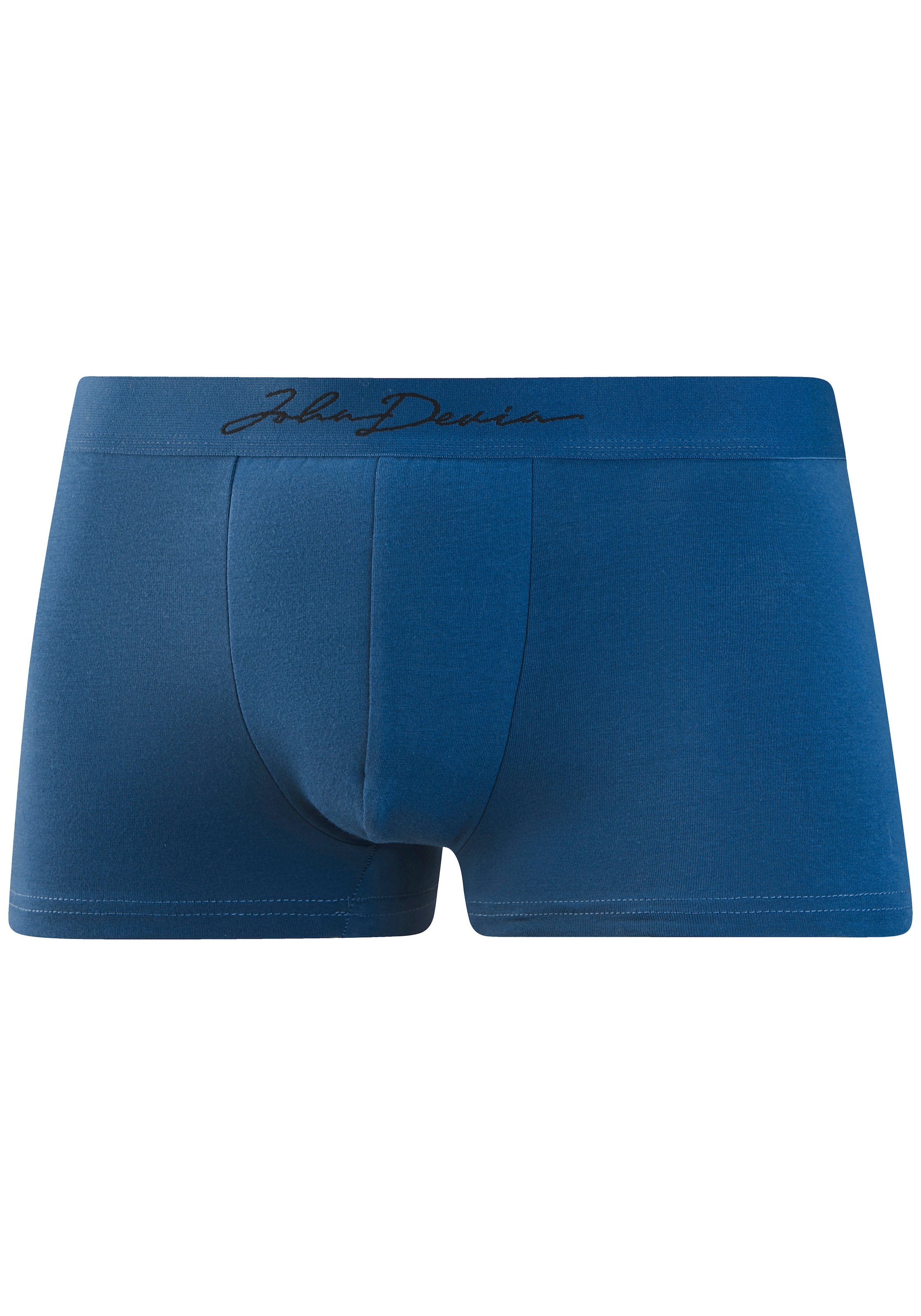 John Devin Boxer »Boxershorts für Herren« Packung, 5 Stk. mit schönem Schriftzug im Bund, Jersey-Material, unifarben