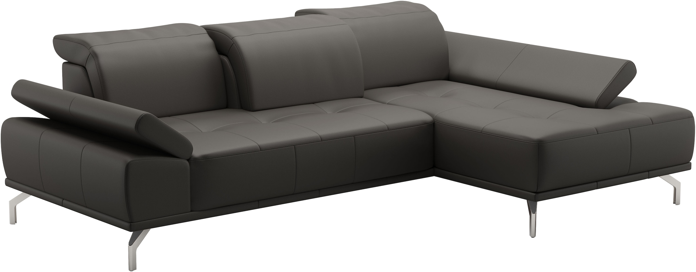 Places of Style Ecksofa »Caluna«, Inkl.Sitztiefenverstellung, wahlweise mit Kopf- und Armteilverstellung