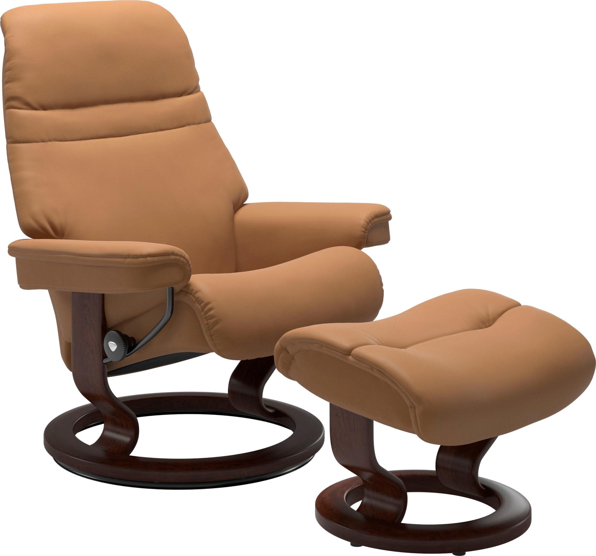 Gestell Stressless® M, online mit Classic Relaxsessel (Set, Hocker), mit Relaxsessel Größe Base, »Sunrise«, Braun kaufen