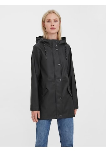 Regenjacke »VMMALOU COATED JACKET«, mit Kapuze