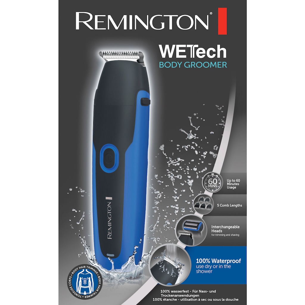 Remington Multifunktionstrimmer »BHT6256 WETTech Body Groomer«, 7 Aufsätze