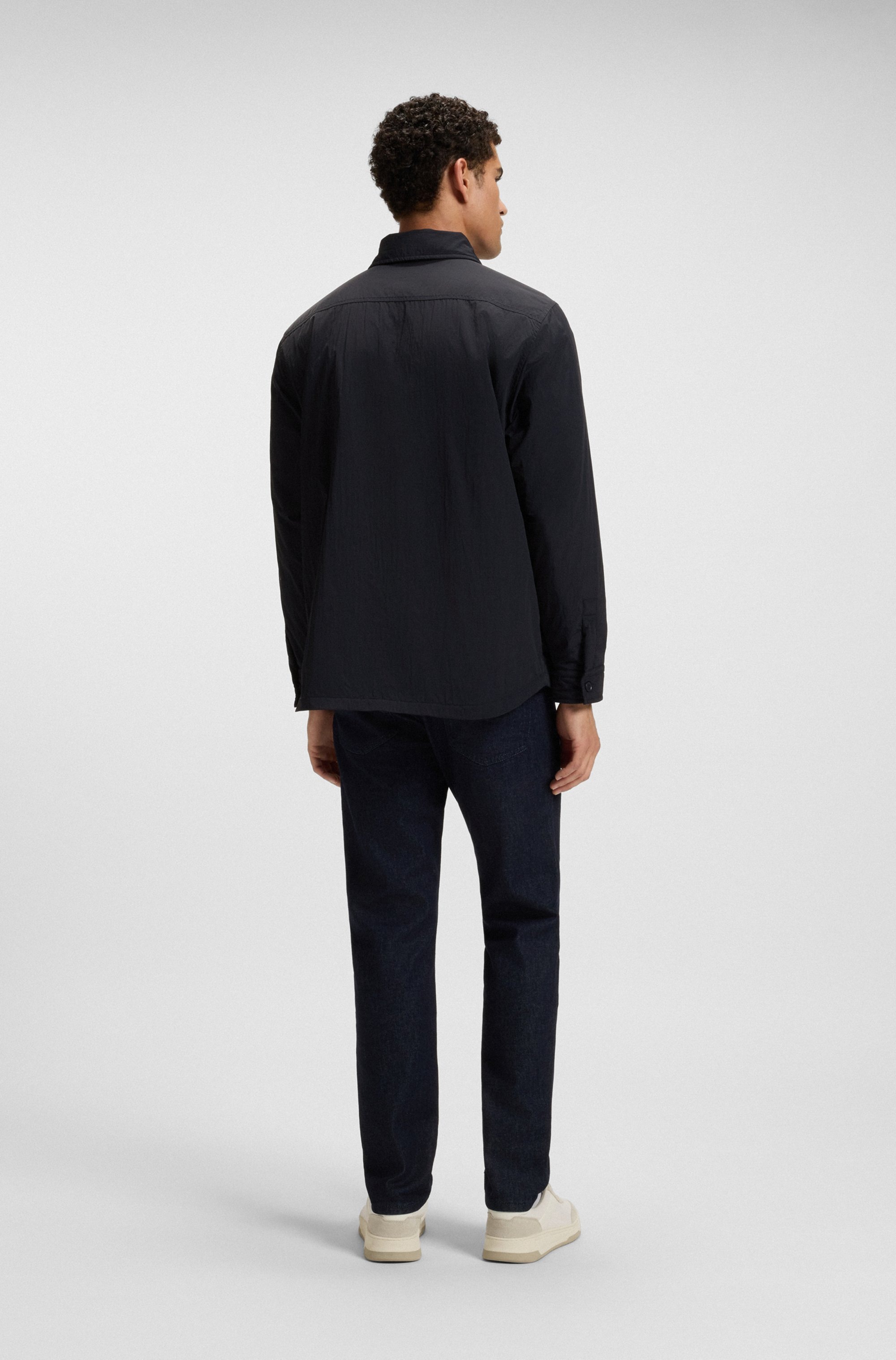 BOSS ORANGE Langarmhemd »Locky«, leicht wattiert, oversize fit