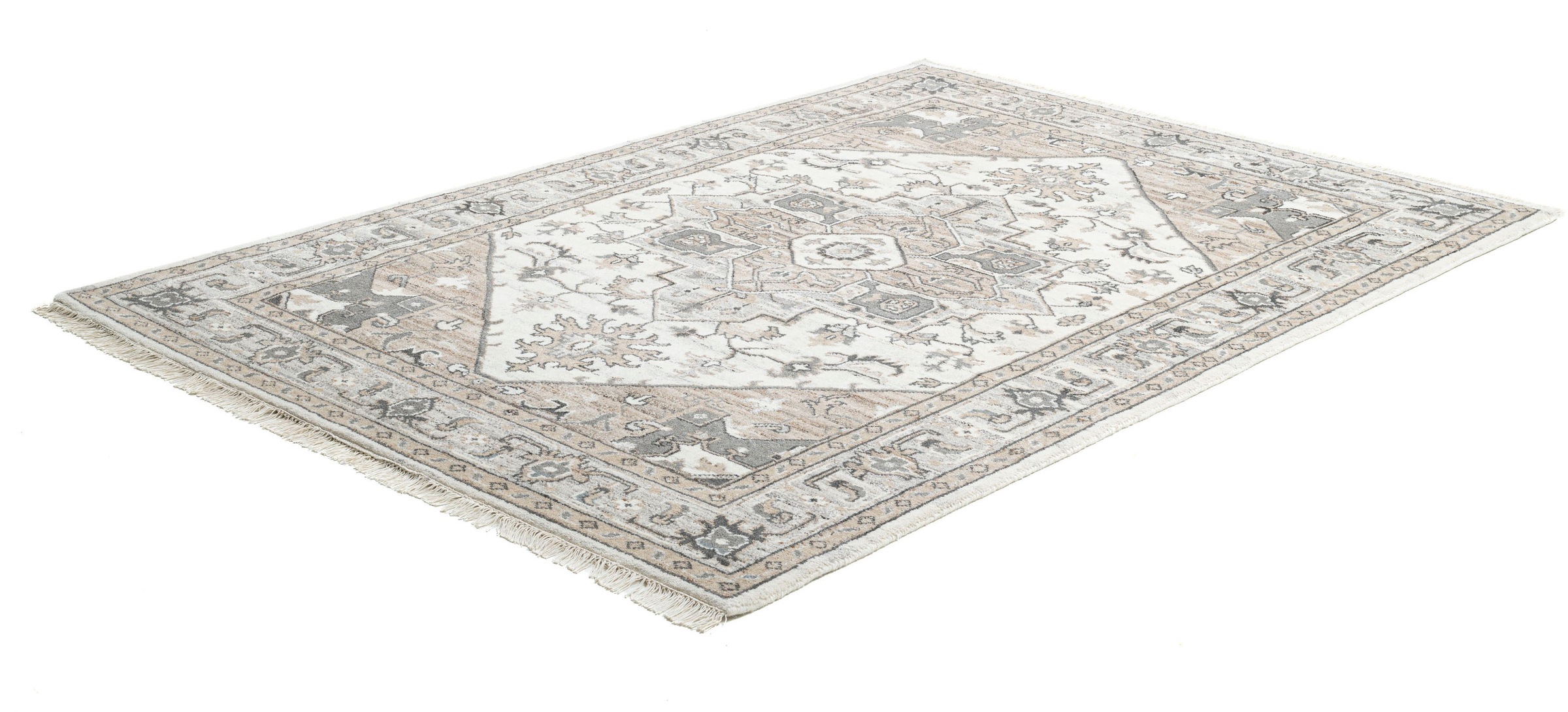 THEKO Wollteppich »Versian 877«, rechteckig, 10 mm Höhe, handgeknüpft, reine Wolle, orientalisches Design