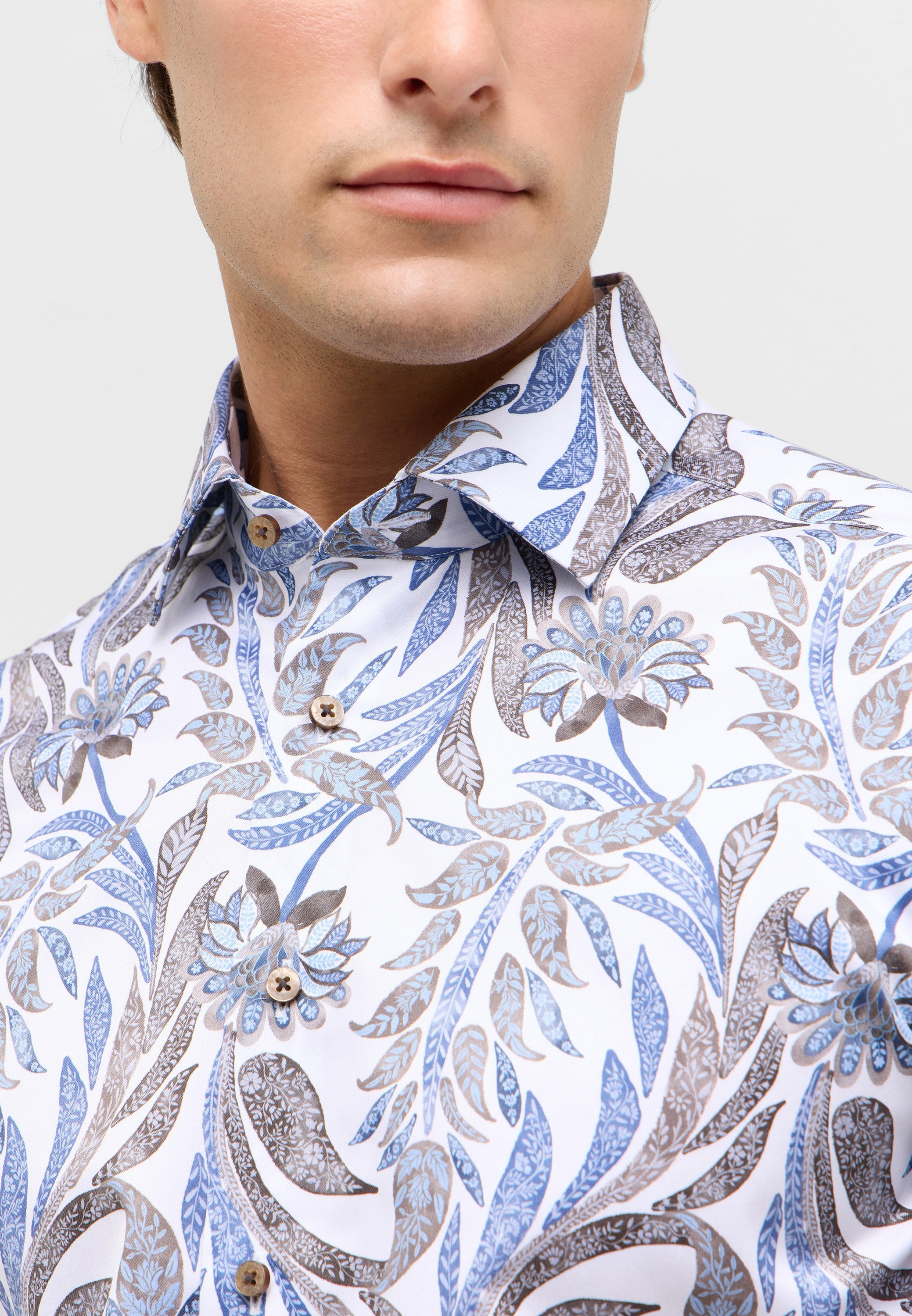 Eterna Langarmhemd »SLIM FIT« NON IRON (bügelfrei)