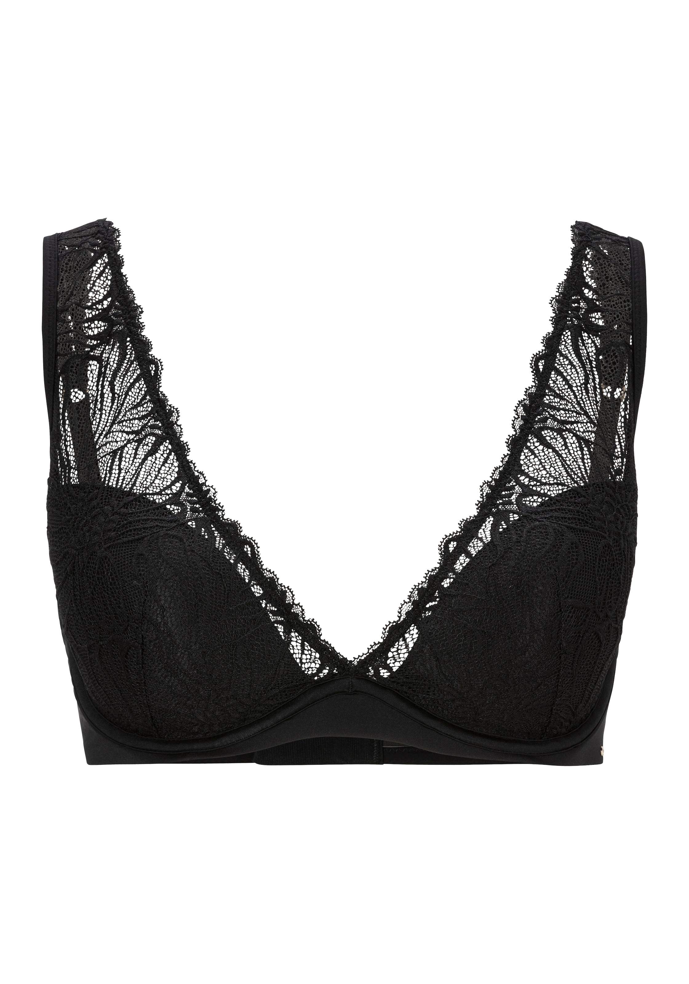 Boss Damen Bügelloser BH mit Spitze in schwarz, Größe Cup C