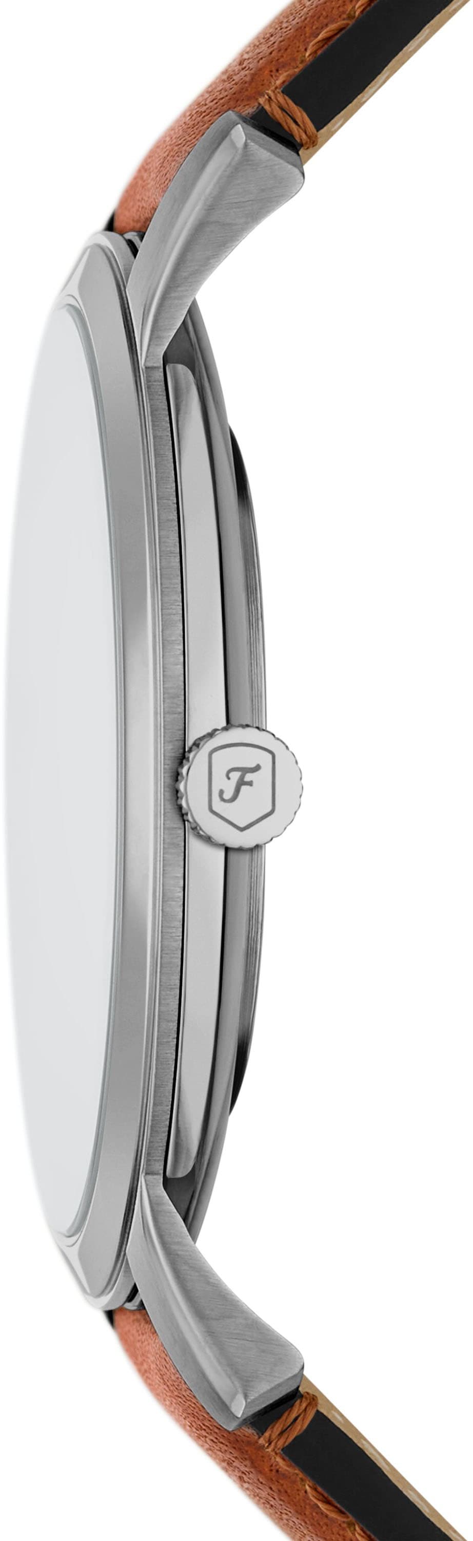 Fossil Quarzuhr »MINIMALIST 3H«, Armbanduhr, Herrenuhr, Lederarmband, analog