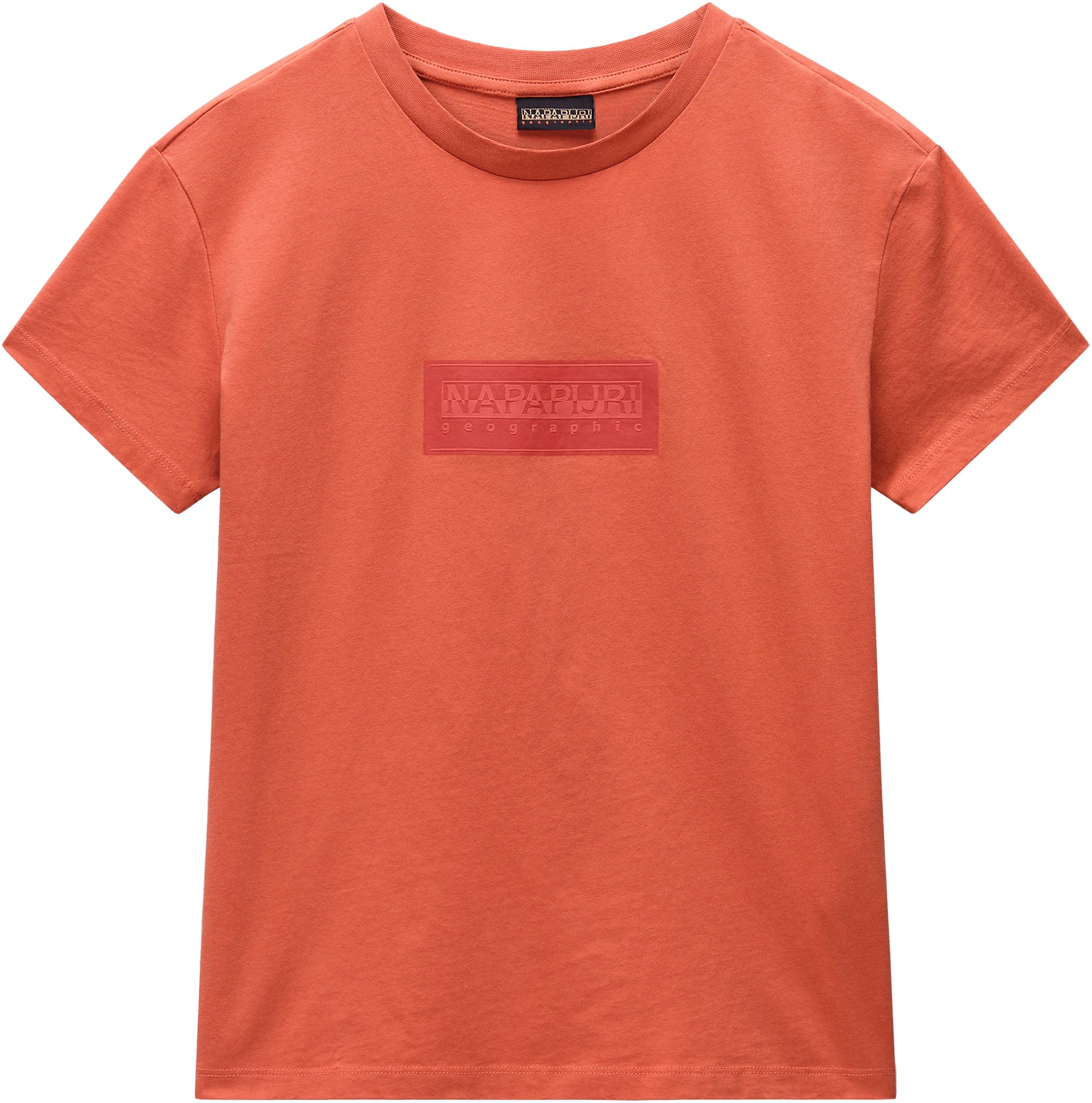 Napapijri Kurzarmshirt »S-BOX LOGO SS W 1 A69 LANGOUSTINO A69«, Mit Rundhalsausschnitt