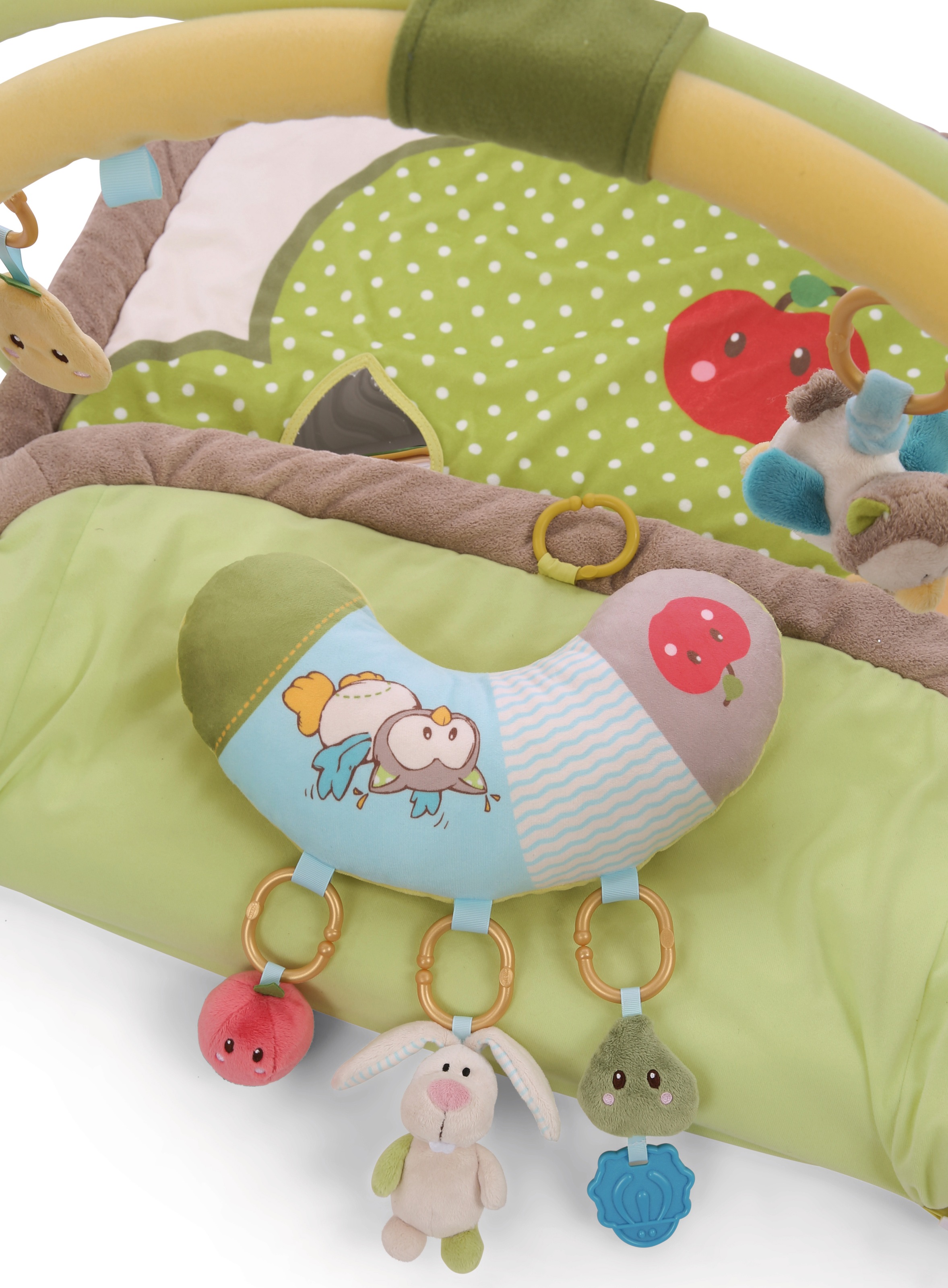 Nici Baby Gym »My First NICI Kollektion, 3-D Activity-Decke«, mit Spielkissen Hase und Eule