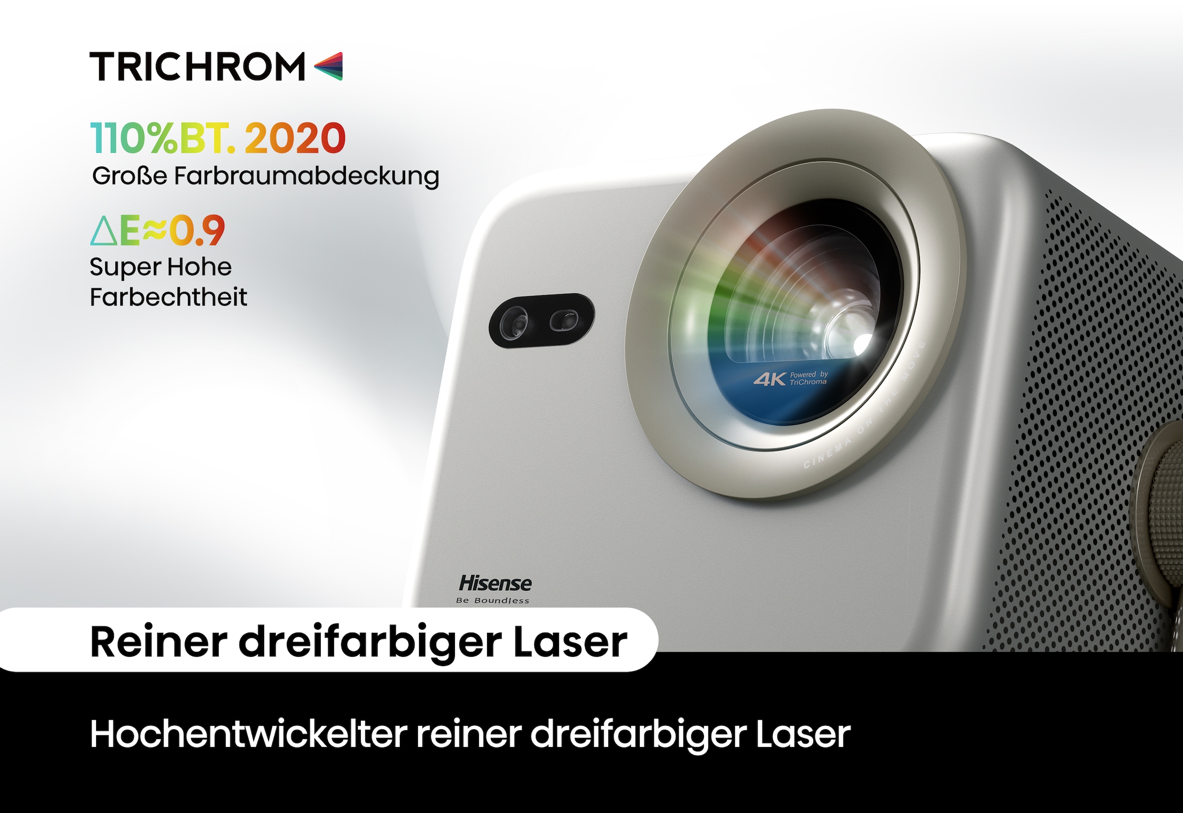 Hisense DLP-Beamer »M2 PRO«, (1000:1), Hisense M2 PRO 4K UHD Laser Mini Projektor