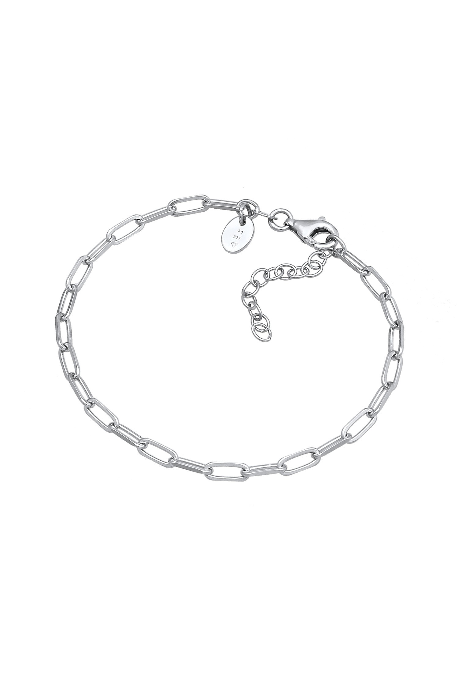 Elli Armkette »Armband Gliederarmband Charmträger Herz 925 Sterling Silber«