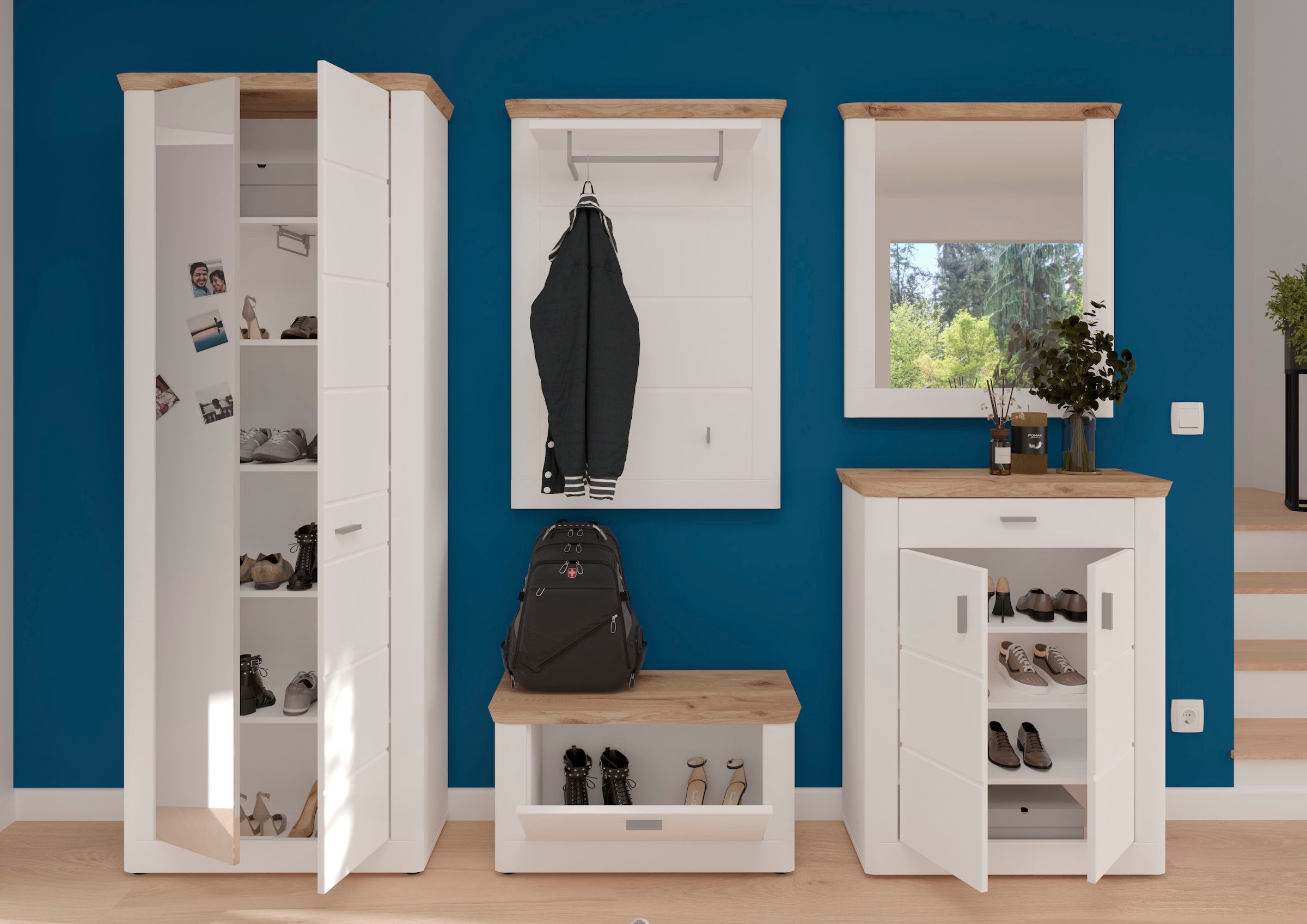 Home affaire Garderobenschrank (1 Breite Shop »Halmstad«, Online im ca. St.), OTTO 79 cm