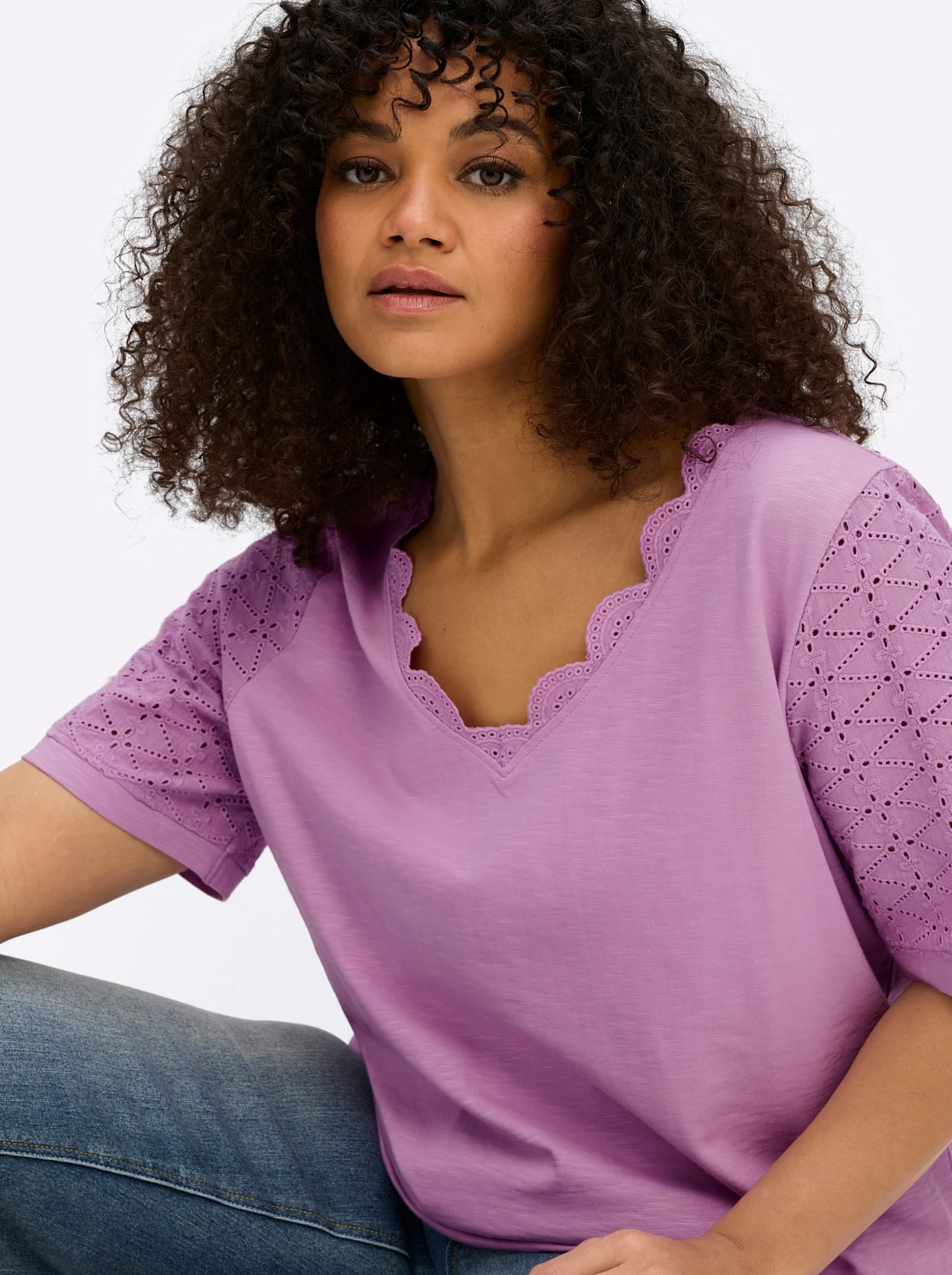 sheego by Joe Browns Kurzarmshirt »Shirt« 1
