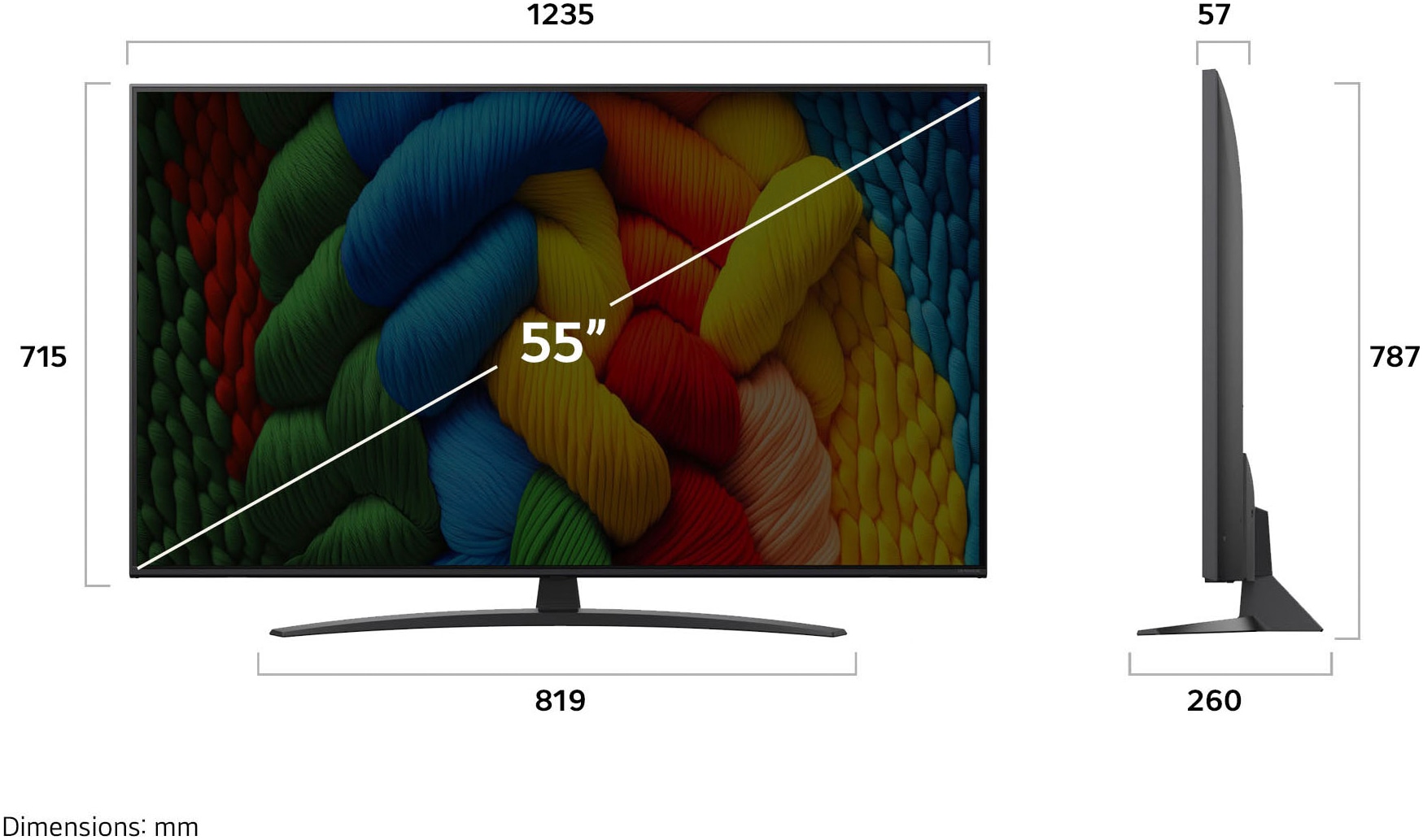 LG LED-Fernseher »55NANO81T6A«, 4K Ultra HD, Smart-TV