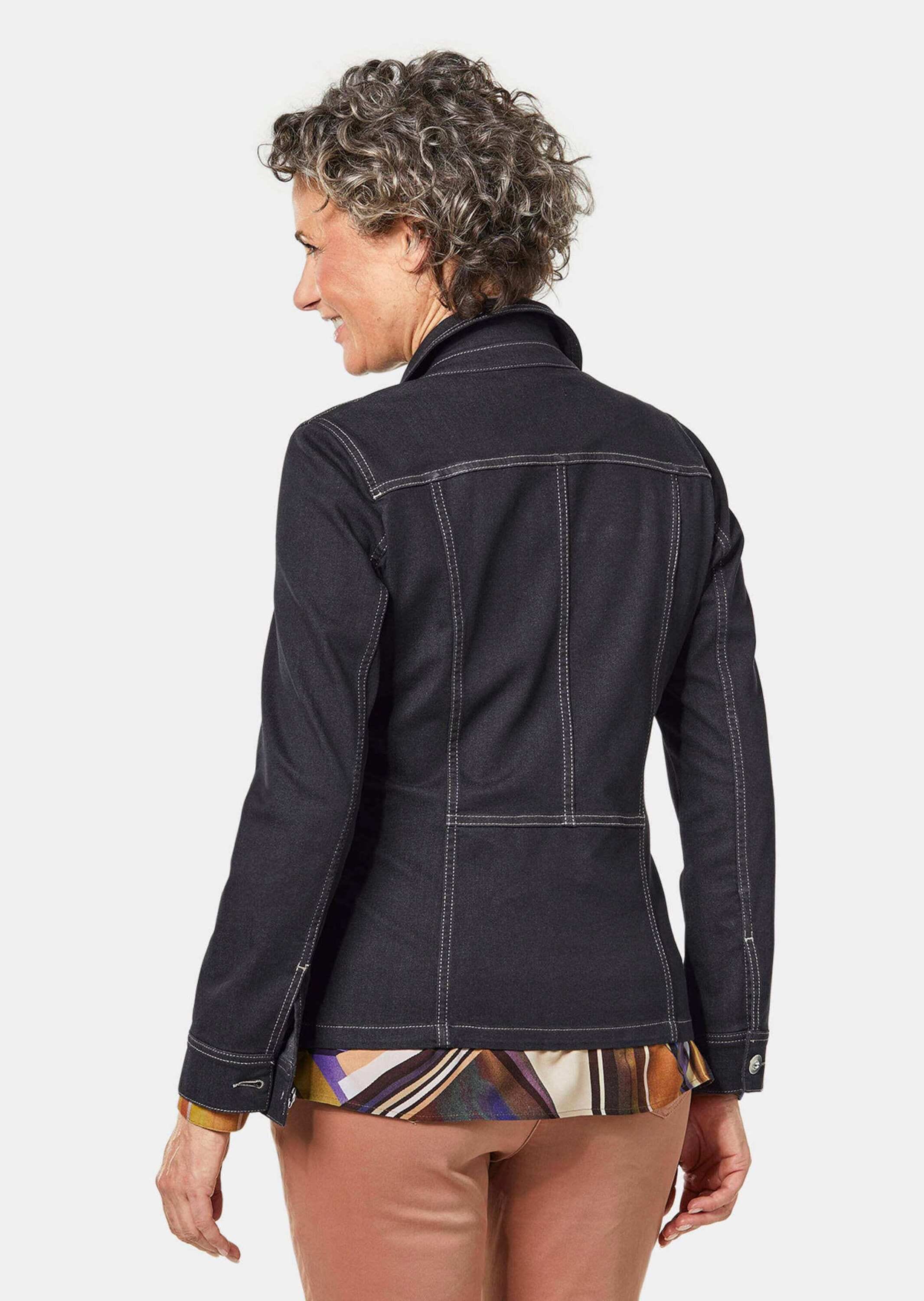 GOLDNER Kurzjacke »Kurzgröße Zeitlose Jeansjacke mit tollen Details«