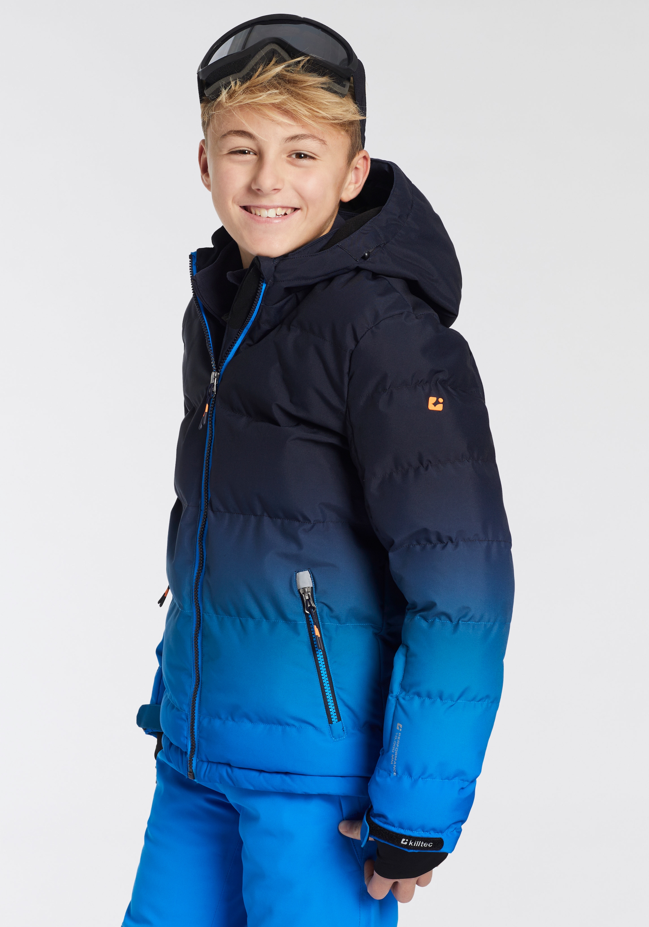 Killtec Skijacke »KSW 382 BYS QLTD JCKT« mit Kapuze für Jugendliche, winddicht, wasserabweisend, atmungsaktiv