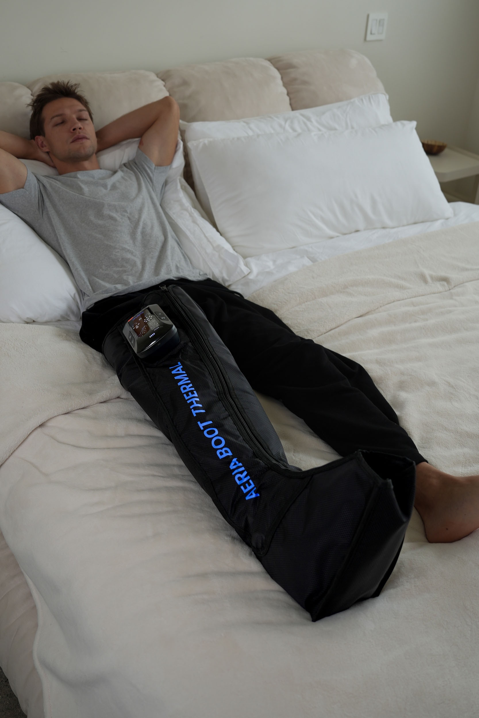 Renpho Massagegerät »Aeria Boot Thermal« 360°-Luftdruck Beine/Füße, 19 Modi, 8 Stufen, Wärme, Akku
