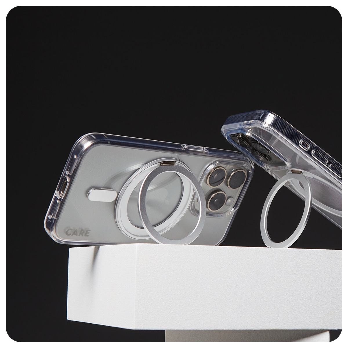 CARE by PanzerGlass Handyhülle »Kickstand Case für Apple iPhone 16« Backcover, Schutzhülle, Handyschutzhülle, Case, Schutzcase, stoßfest