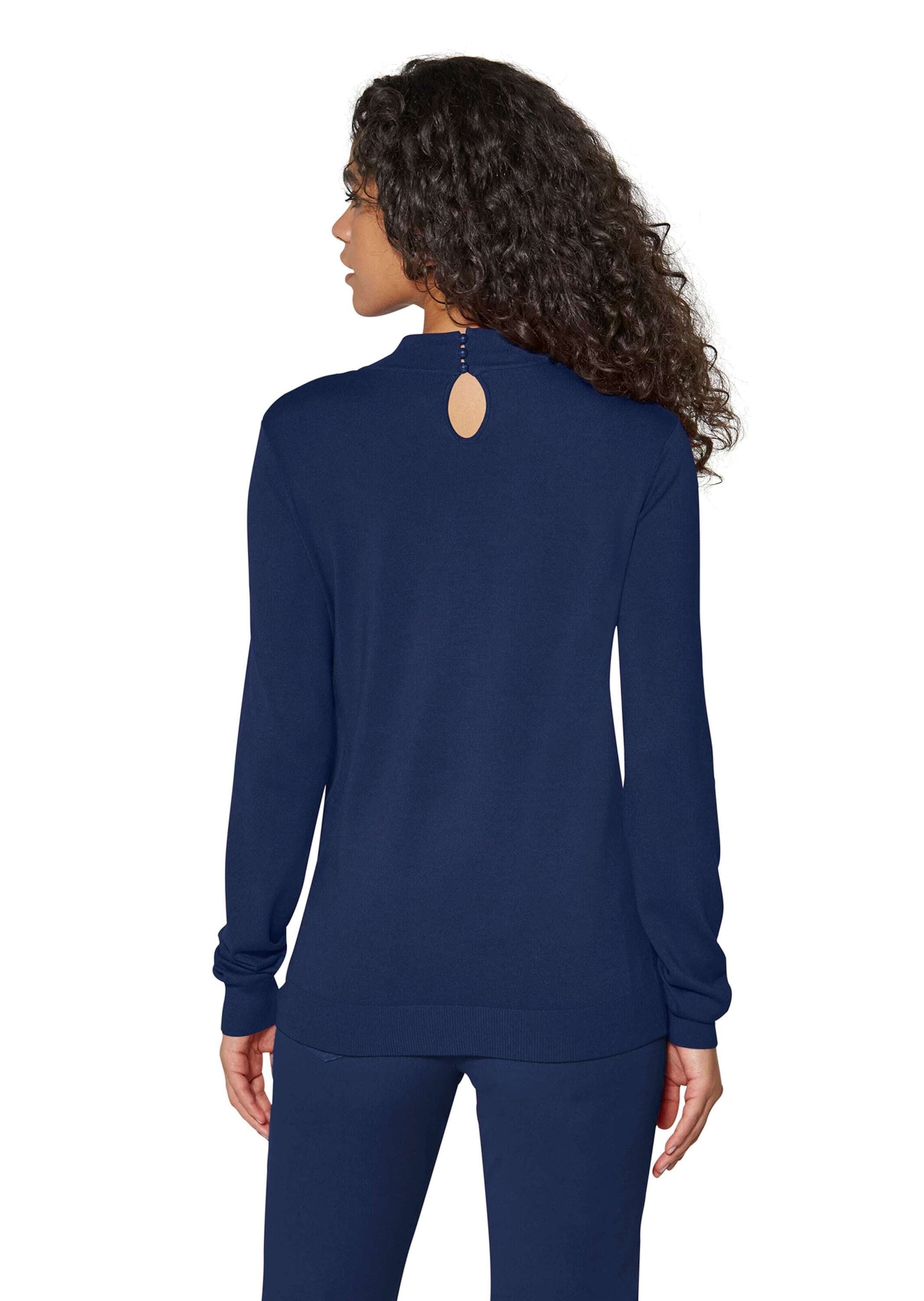 MADELEINE Longpullover »Pullover Pullover mit Knoten am Stehkragen«