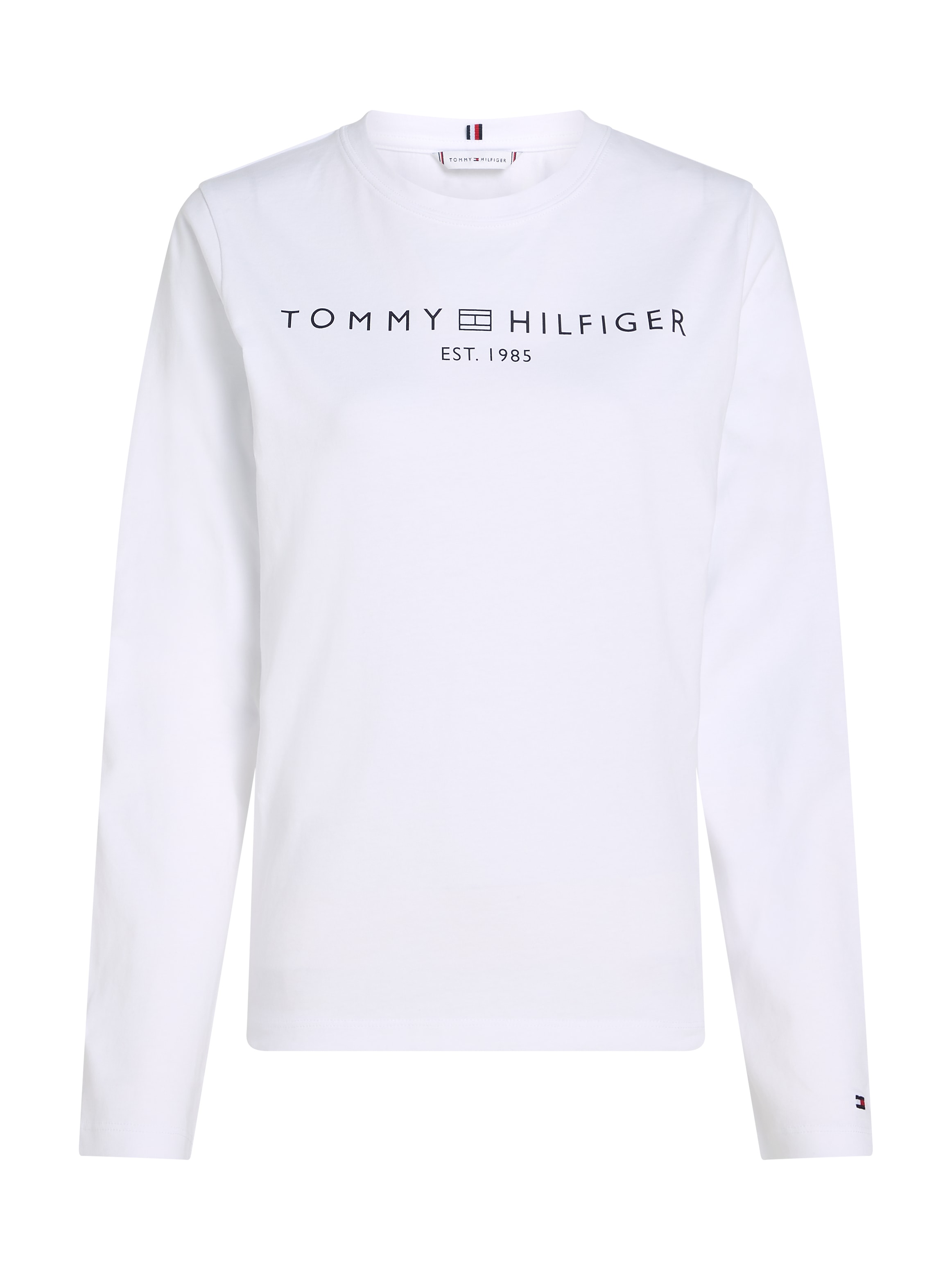 Tommy Hilfiger Langarmshirt »REG CORP LOGO C-NK LS«, mit Logoschriftzug