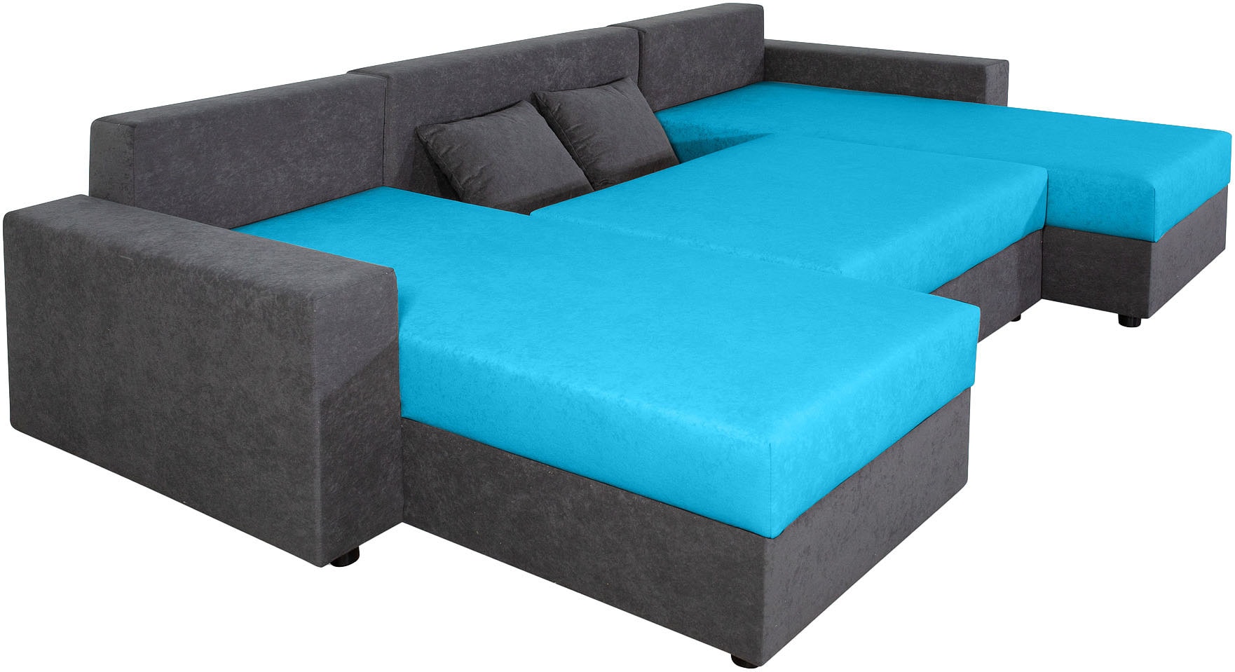 COLLECTION AB Wohnlandschaft »Pico U-Form«, Wohnlandschaft,2 X Ottomane,Polyätherschaum Polsterung
