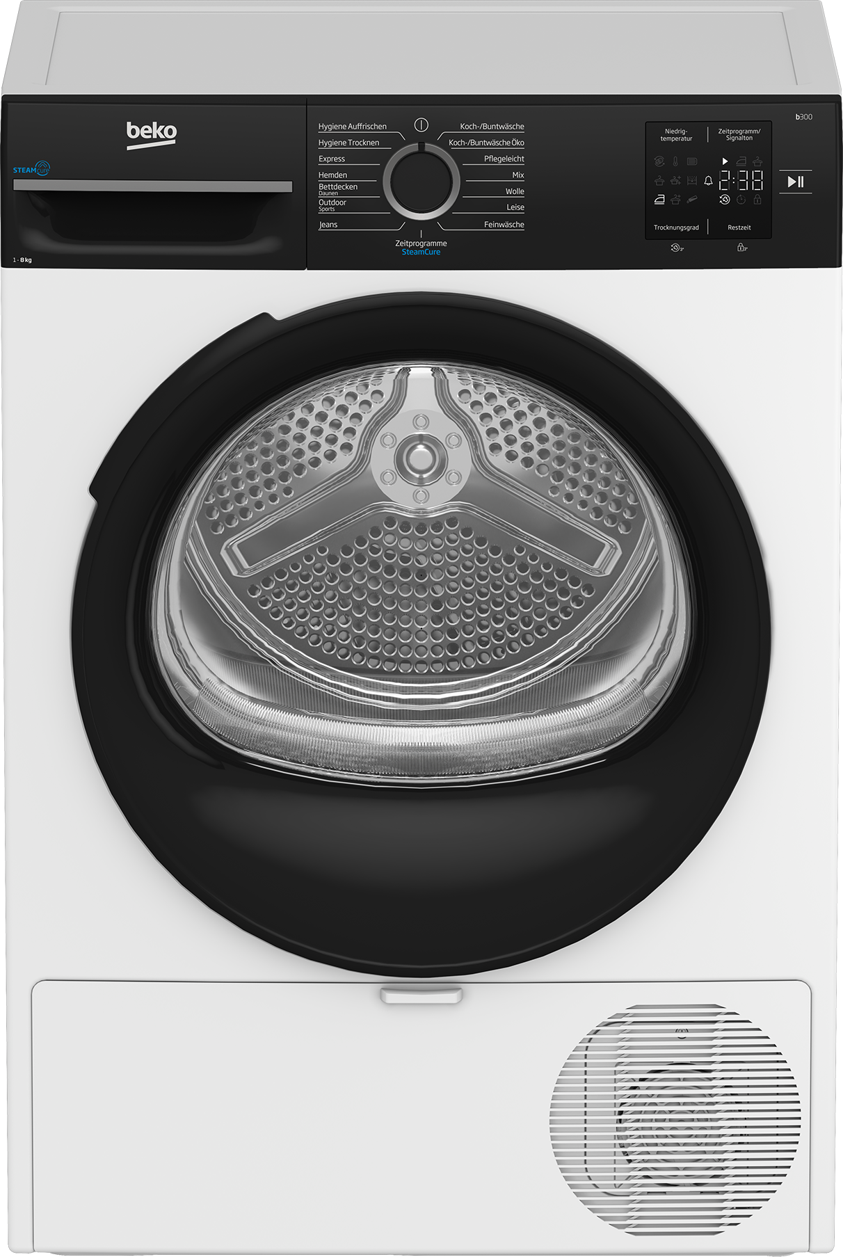 BEKO Wärmepumpentrockner »BM3T38240W« AquaWave bewegt die Wäsche wellenförmig und besonders schonend.