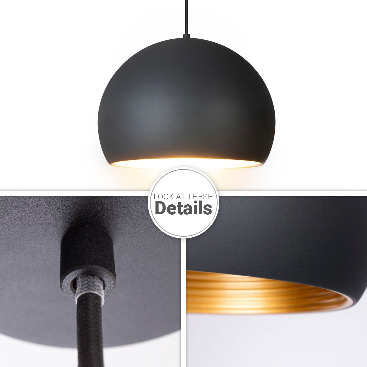 Paco Home Pendelleuchte »JOHN«, 1 flammig, Leuchtmittel E27 | ohne Leuchtmittel