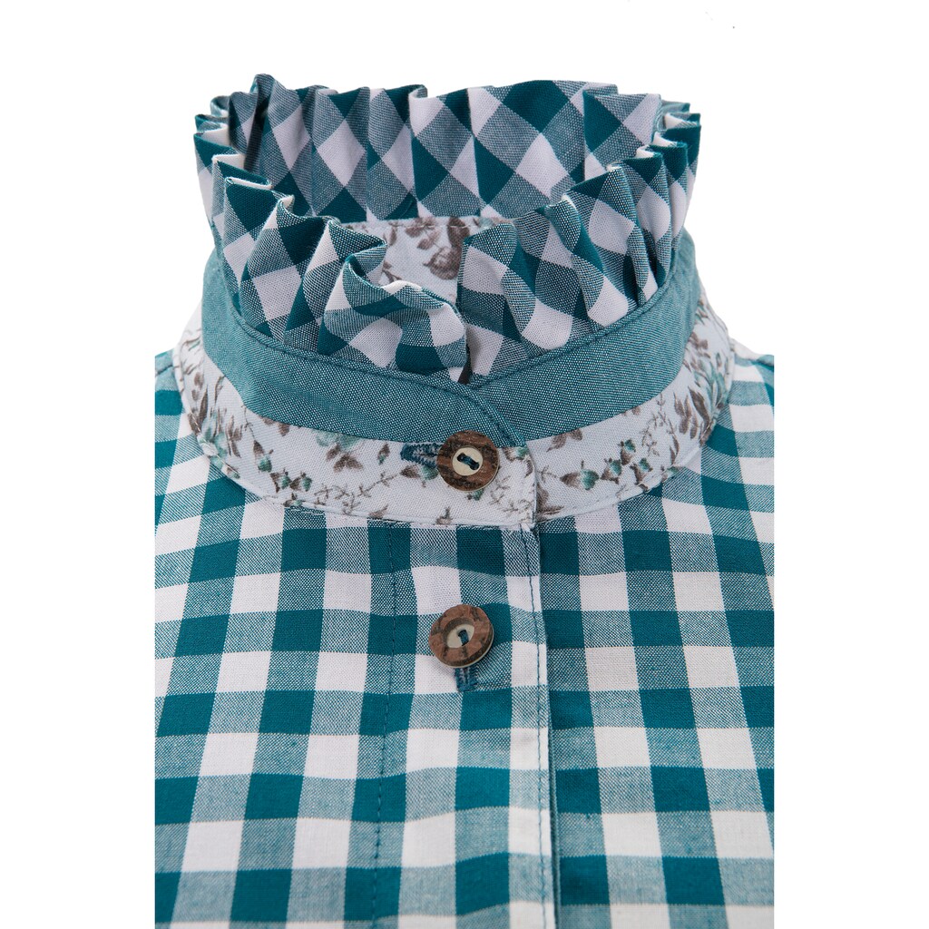 Naber Collection Trachtenbluse, Damen, im Karodesign