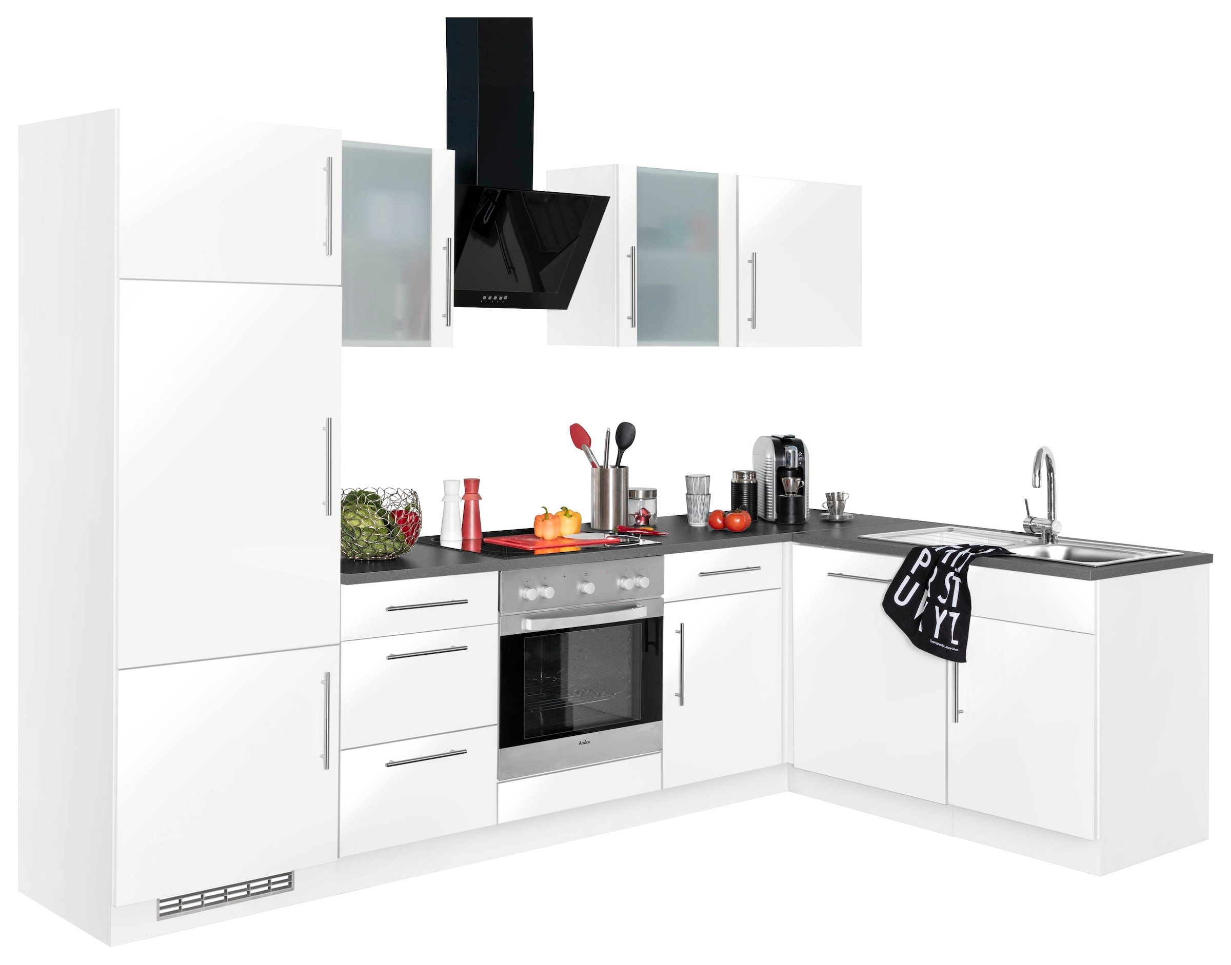 wiho Küchen Winkelküche »Cali«, ohne 280 x E-Geräte, 170 Stellbreite bei kaufen cm OTTO