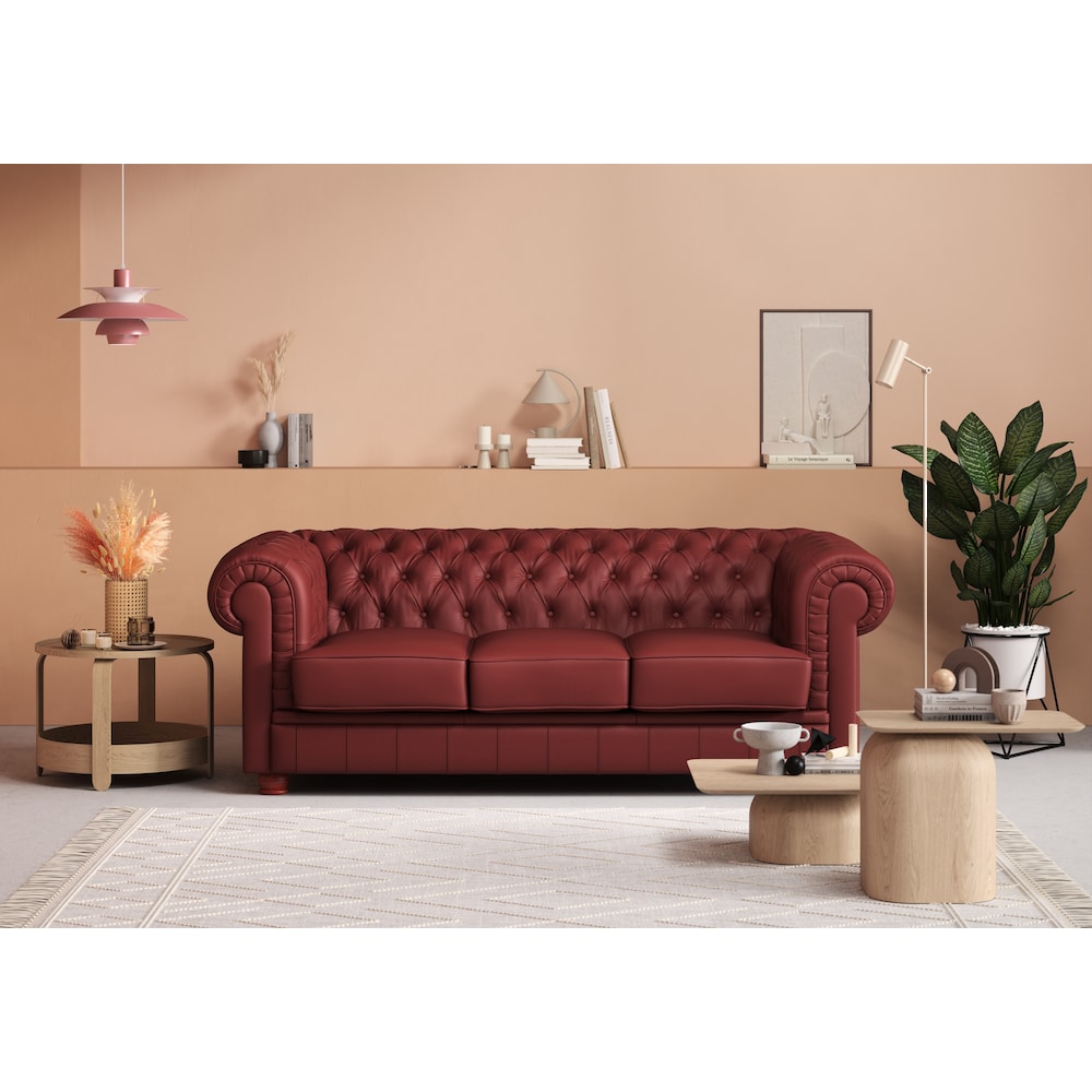Max Winzer® Chesterfield-Sofa »Kent«, 3-Sitzer mit edler Knopfheftung, Breite 205 cm kaufen