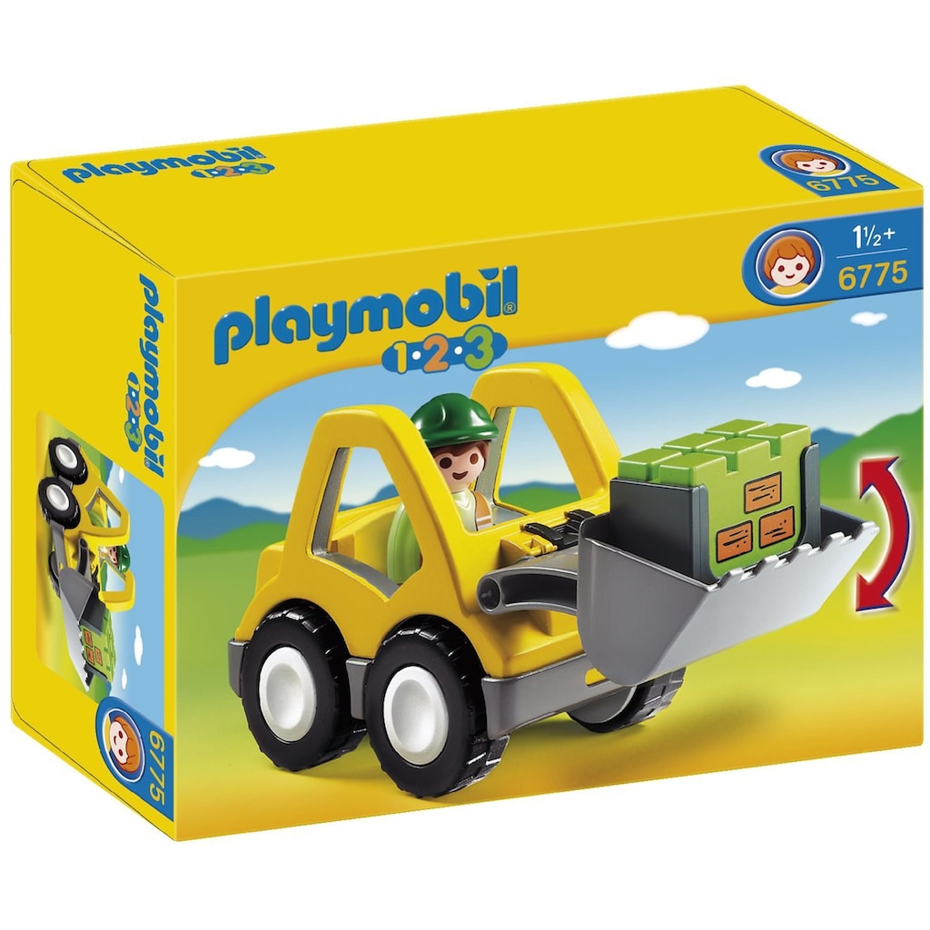 Playmobil® Konstruktions-Spielset »Radlader (6775), Playmobil 1-2-3«