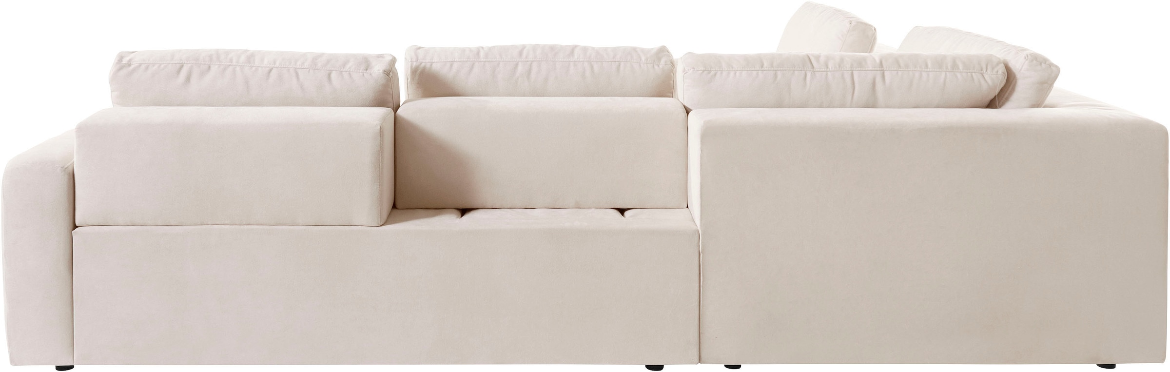 Places of Style Ecksofa »Bloomfield, L-Form«, extra tiefe Sitzfläche, wahlweise mit Sitztiefenverstellung