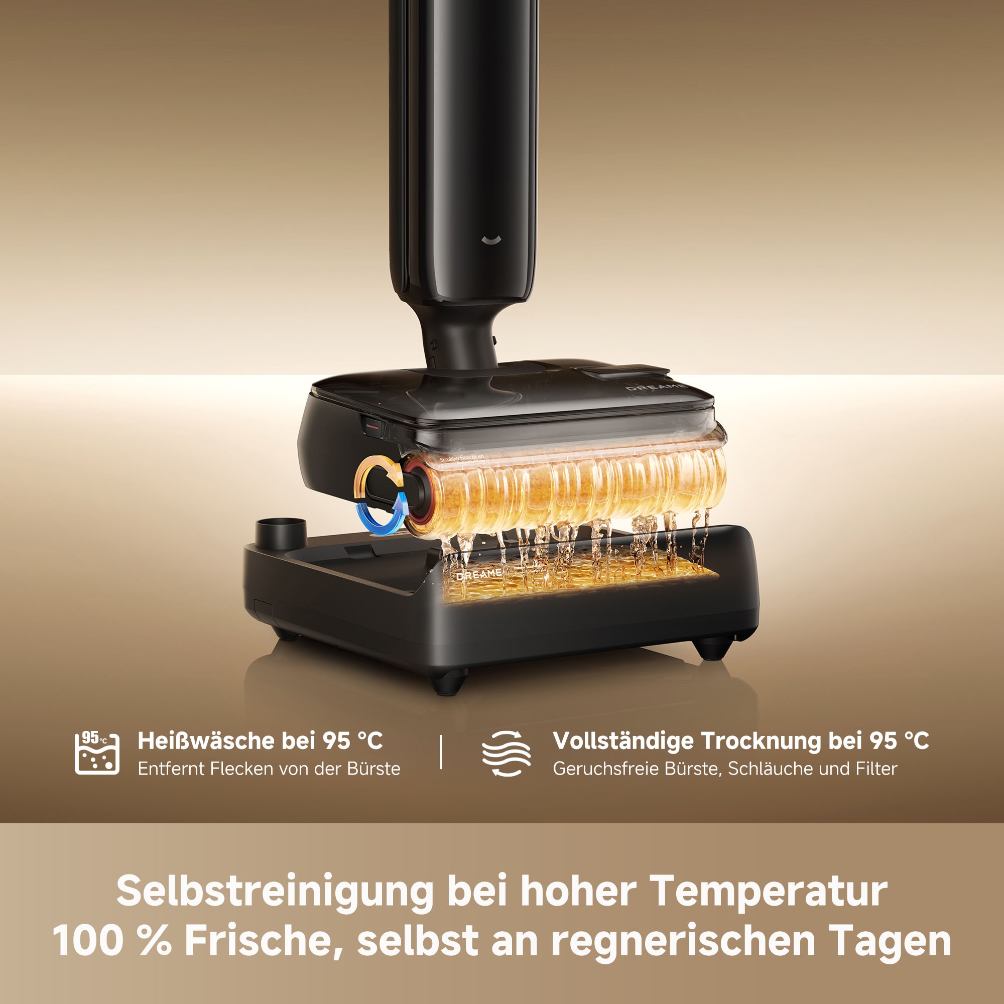 Dreame Nass-Trocken-Akkusauger »T14 Pro« 400 W, Selbstreinigung mit Heißwasser