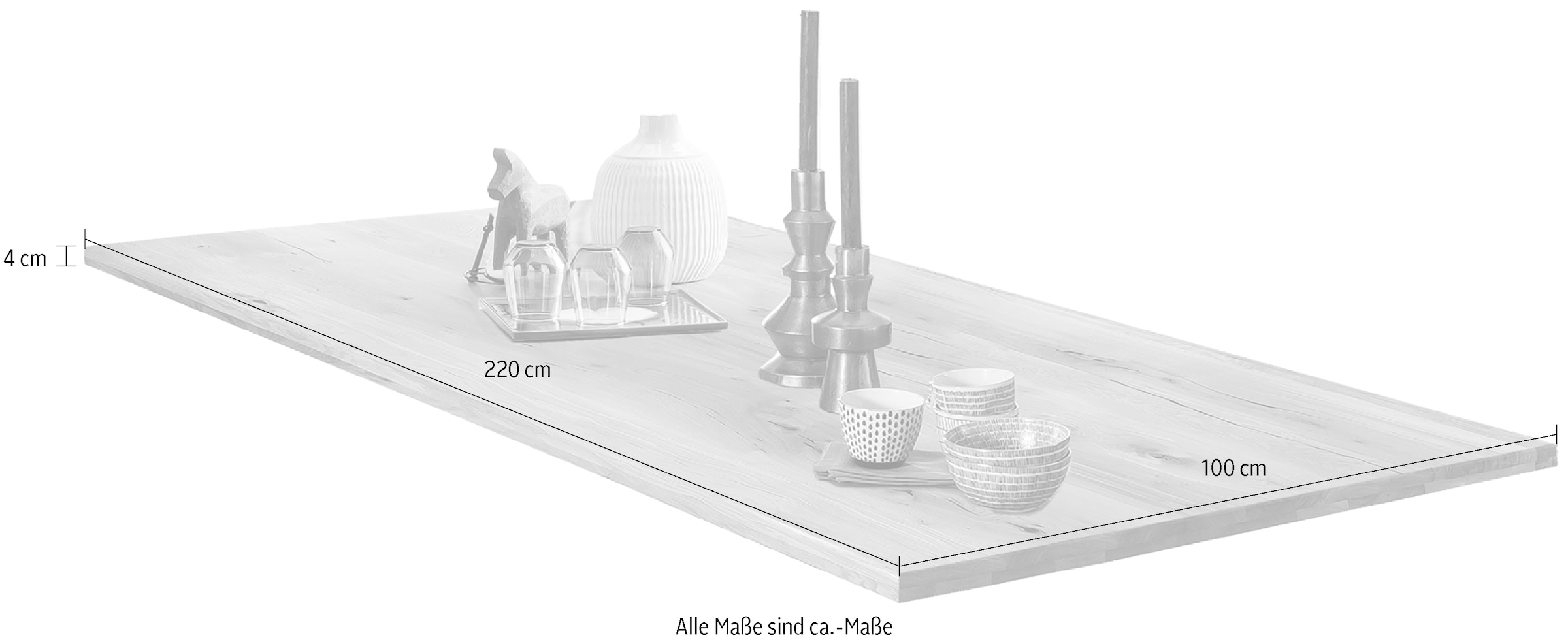 SIT Tischplatte, im geölten Finish