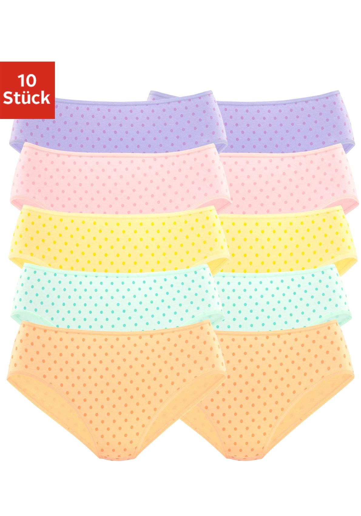 petite fleur Jazz-Pants Slips, (Packung, 10 St.), aus elastischer Baumwolle  bestellen bei OTTO