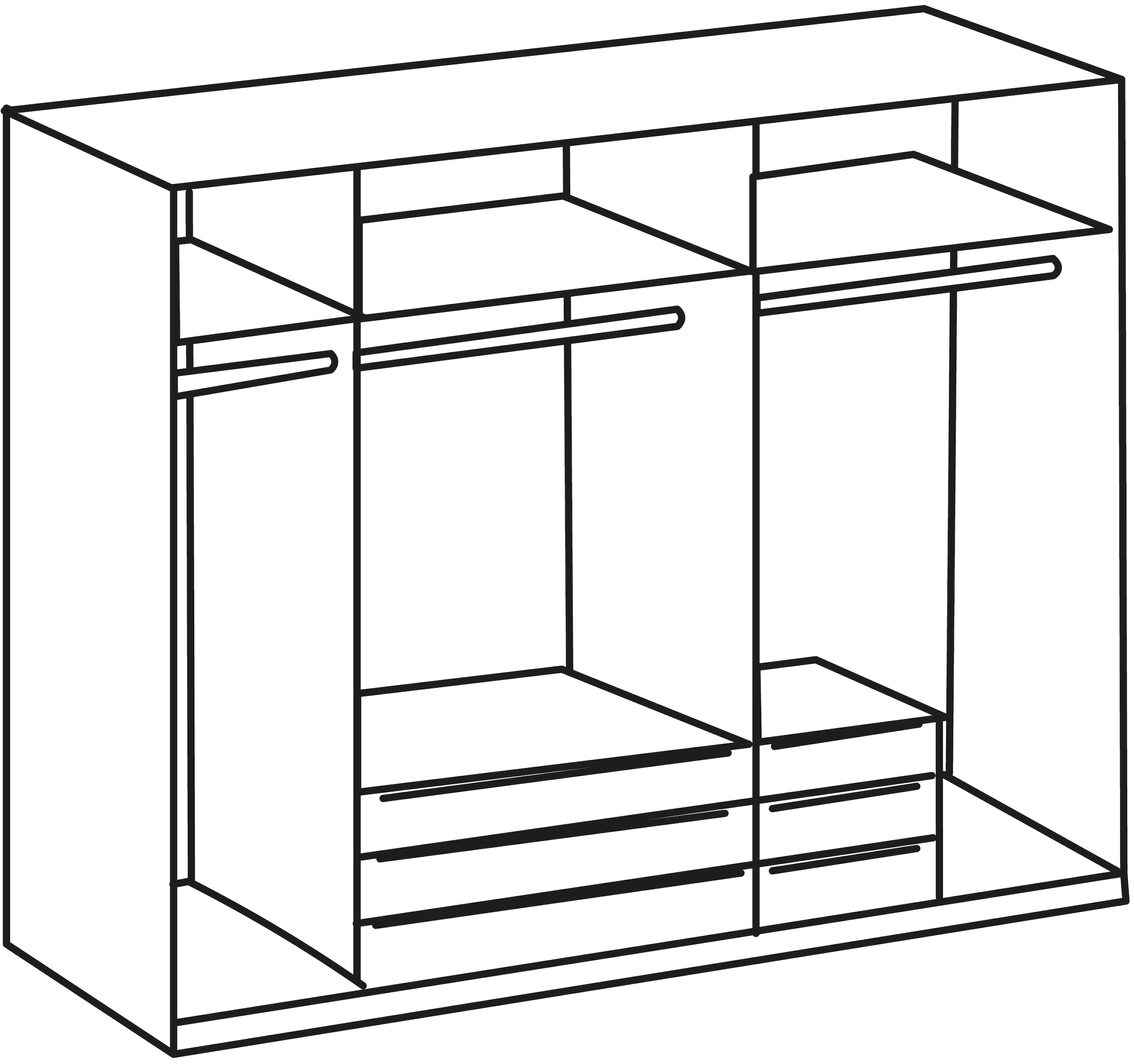 Wimex Komplettschlafzimmer »Gibraltar«, (4 tlg.)