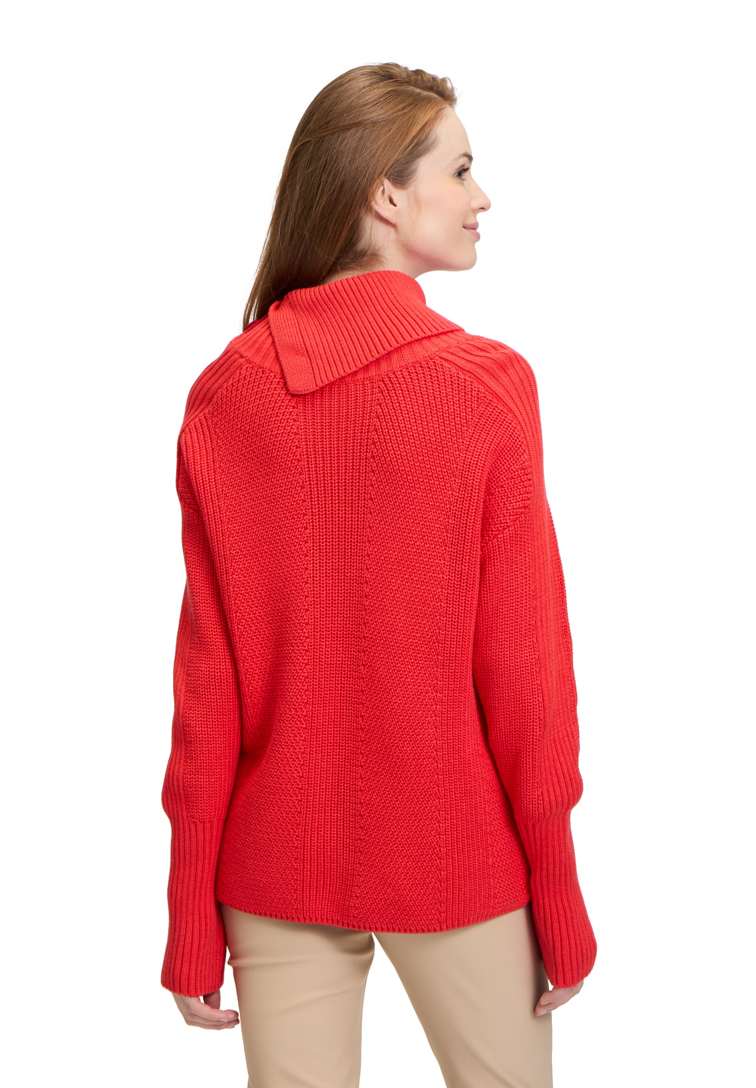 Betty Barclay Rundhalspullover »Grobstrick-Pullover mit hohem Kragen«