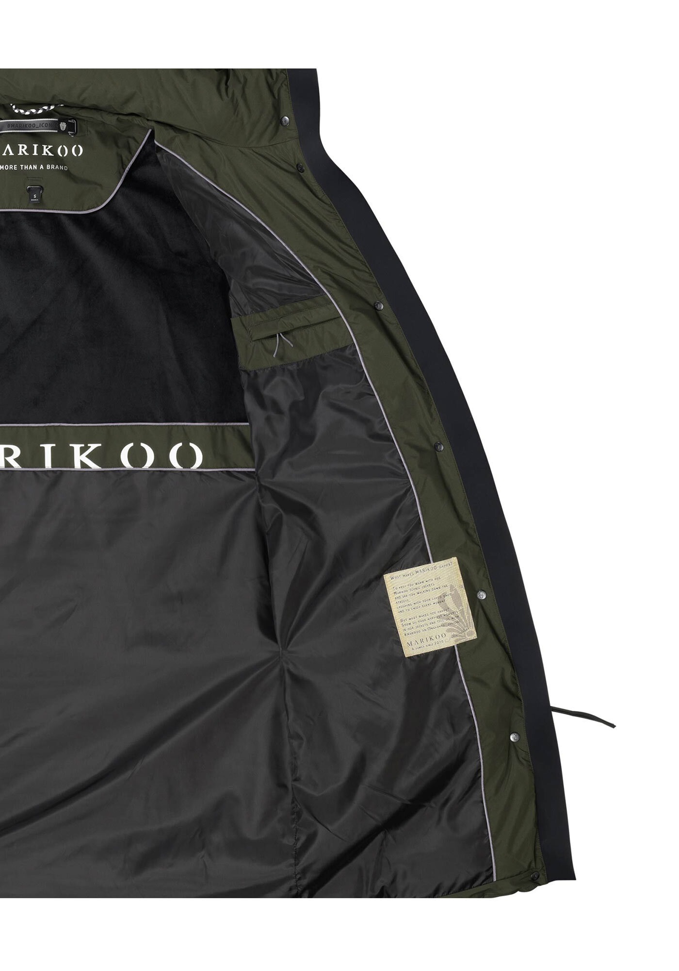 Marikoo Winterjacke »Marikoo TABIAA XVI Steppmantel N099«