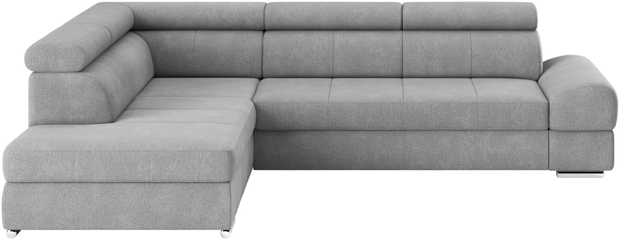 sit&more Ecksofa »Broadway L-Form«, mit verstellbaren Kopfteilen, wahlweise mit Bettfunktion