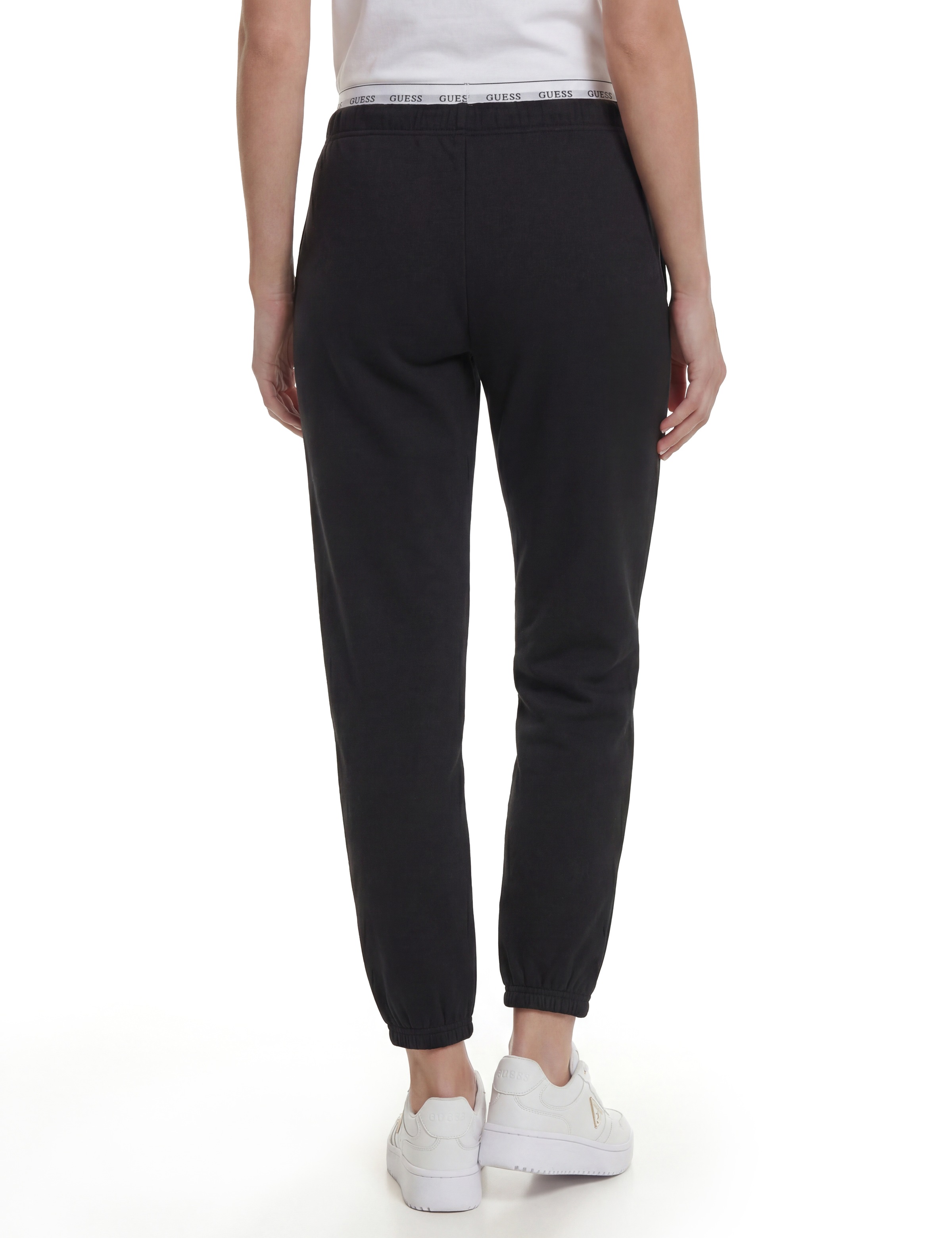 Guess Jogginghose »SOFIA CUFFED PANT«  aus Baumwollmix, Logobund