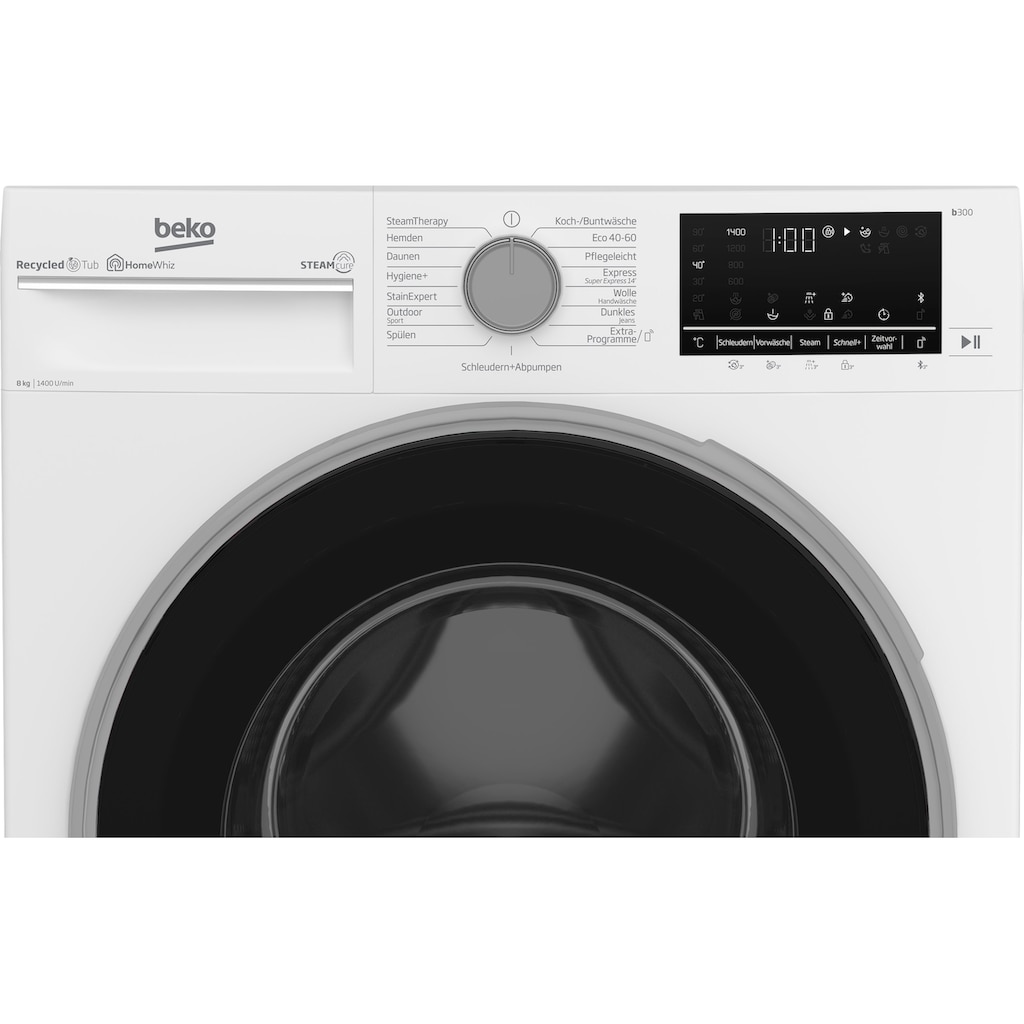 BEKO Waschmaschine »B5WFU584135W«, B5WFU584135W, 8 kg, 1400 U/min